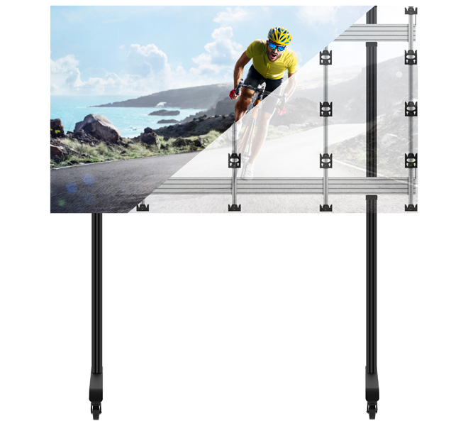 B-TECH SYSTEM X - Mobile Stand for INFiLED WP Series 4x4 DVLED Videowalls BT93INFWP-M-4X4/BS B-TECH SYSTEM X - Mobile Stand for INFiLED WP Series 4x4 DVLED Videowalls BT93INFWP-M-4X4/BS