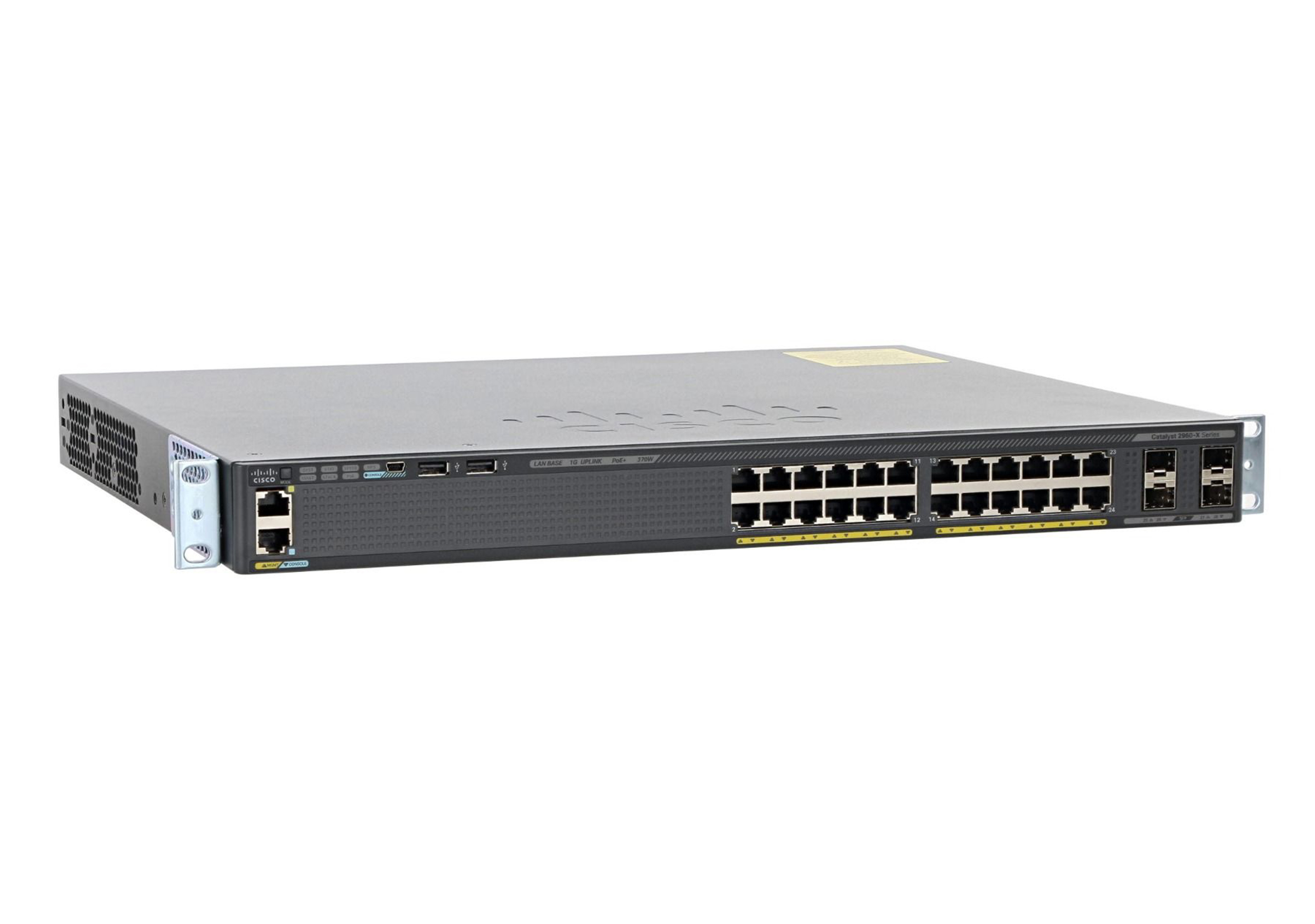 Cisco Catalyst 2960-X Switch 1GbE LAN Base 24x1GPoE+4xSFP L2 managed  WS-C2960X-24PS-L