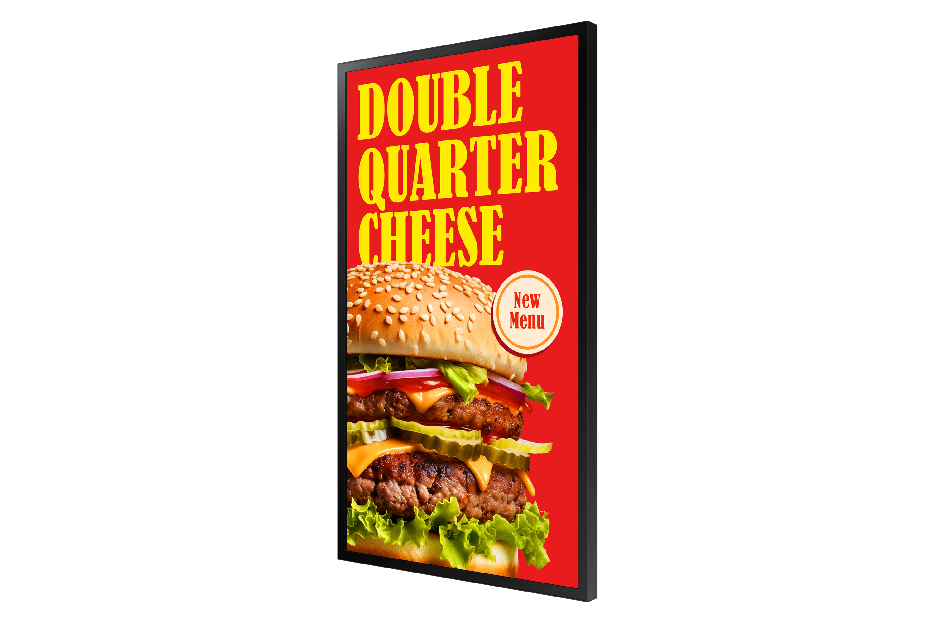 Hamburger, Cheeseburger, Pommes, Neues Menü, Sesambrötchen