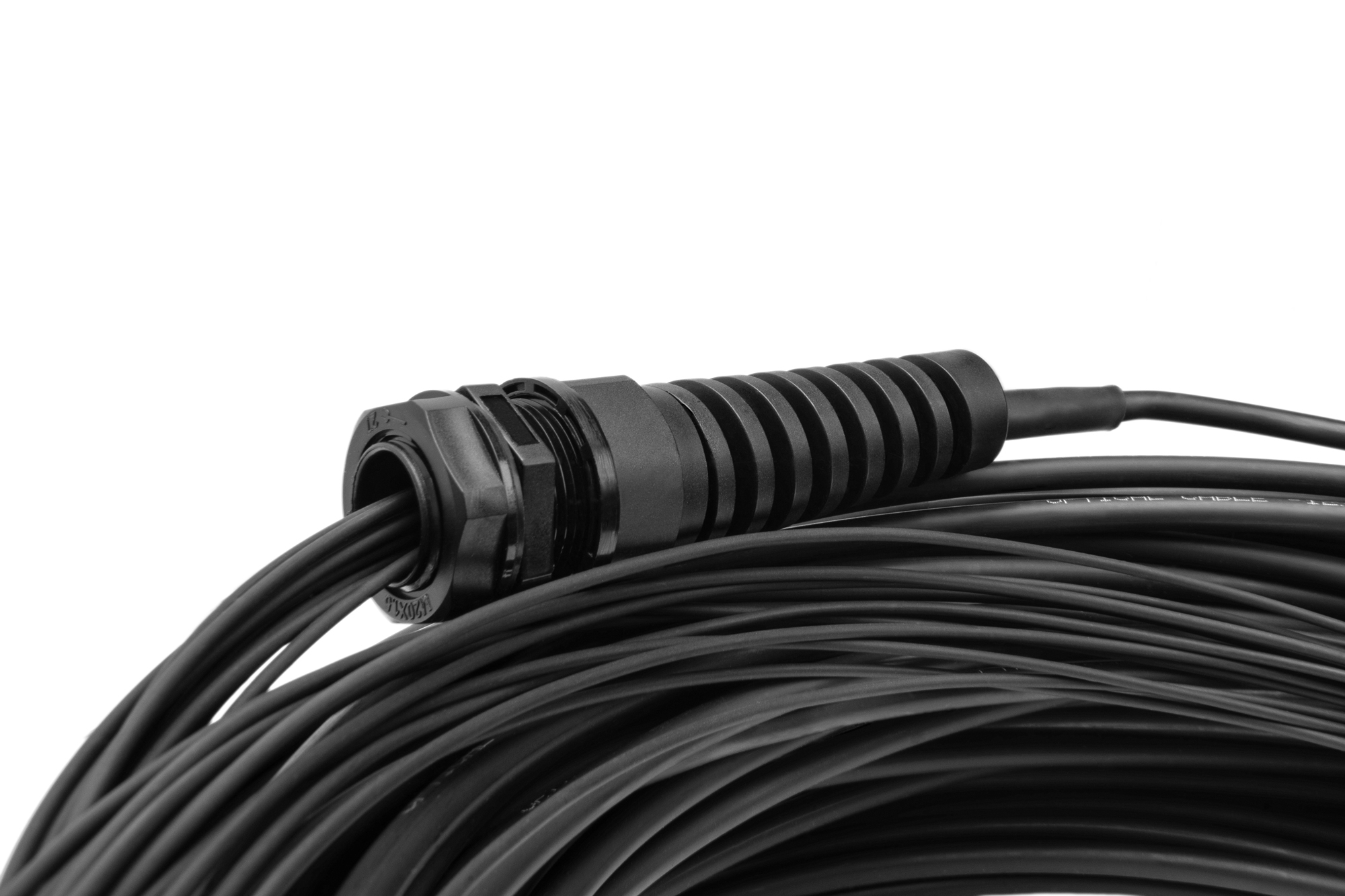 XLR-Kabel, Kabelrolle, Schwarz, Gummi, Stecker