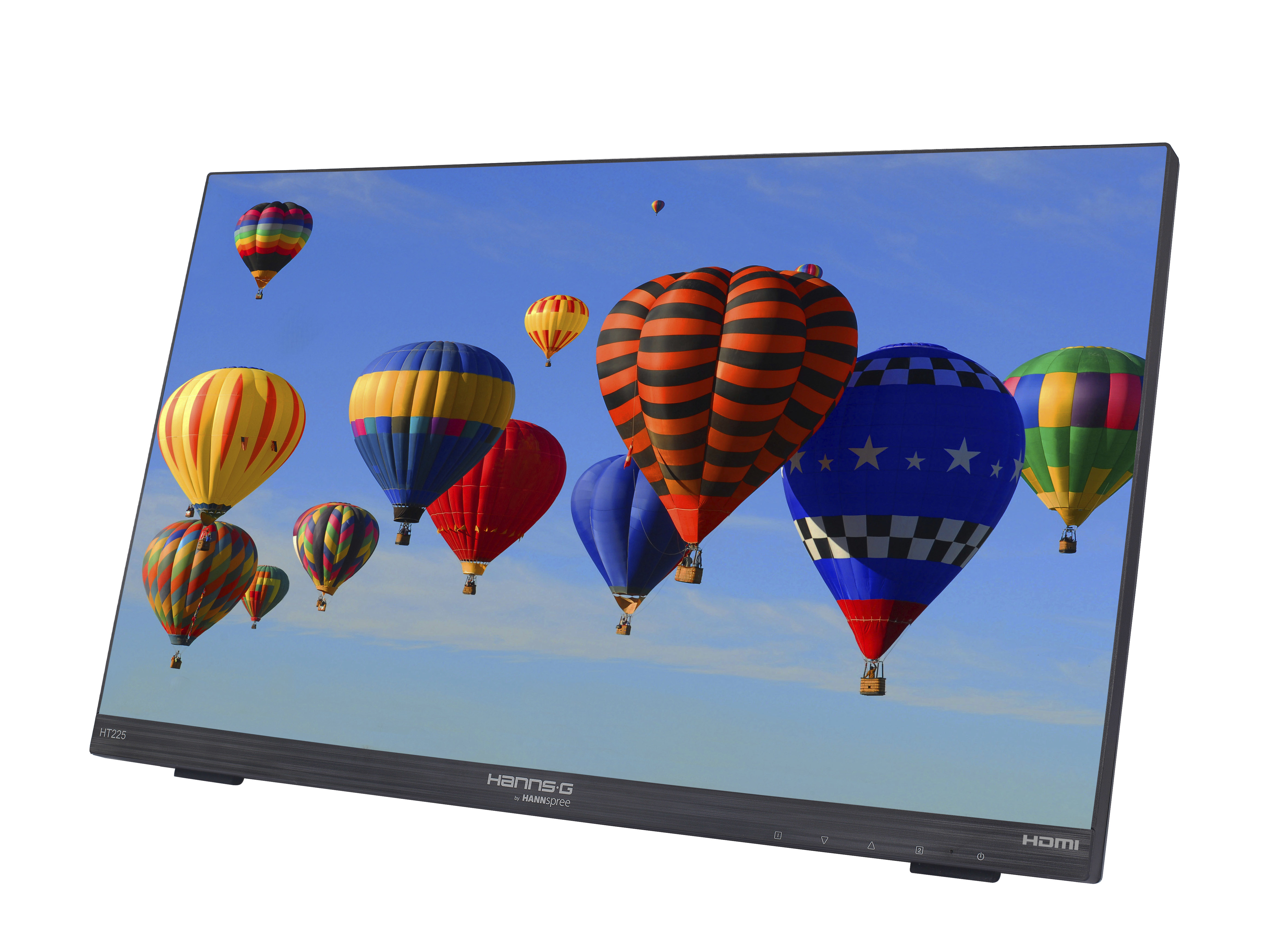 Computerbildschirm, Flachbildschirm, Schwarzes Gehäuse, HDMI-Anschluss