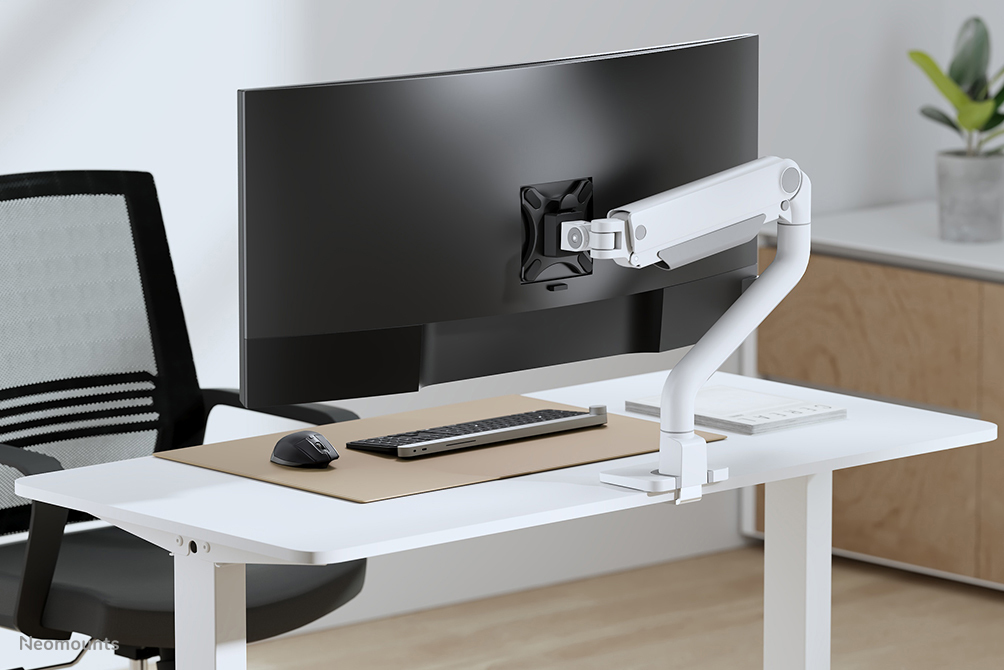 Neomounts Select Desk Mount single display topfix clamp &grommet
