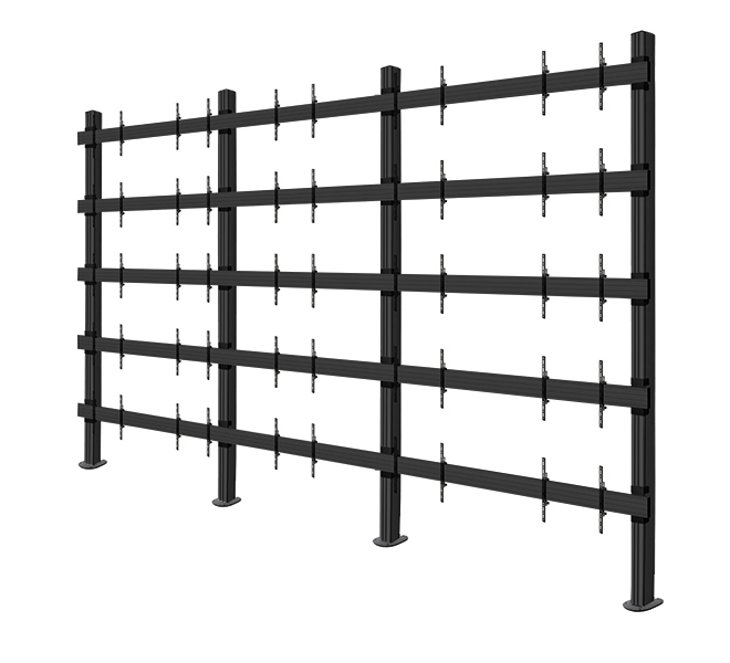 B-TECH SYSTEM X - 271 inch LG LSAC LED Bloc Ultimate Bolt-Down Videowall Display BT9372-LG-LSAC-5X5/BB