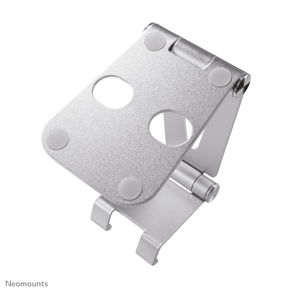 Neomounts Faltbarer Telefon-Ständer - Handy/Smartphone - Passive Halterung - Tisch/Bank - Indoor - Silber