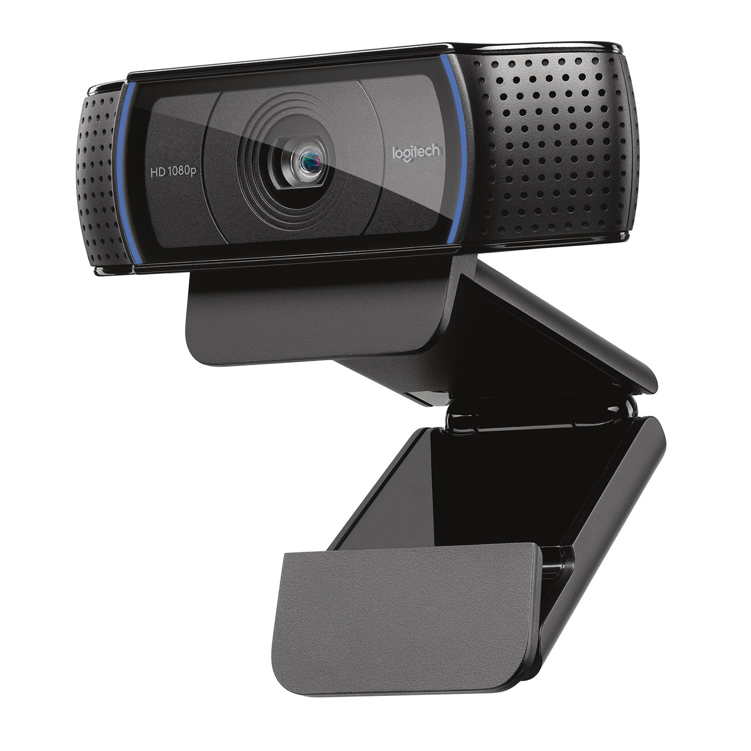 Webcam, HD 1080p, USB webcam, Adjustable mount, Schwarz