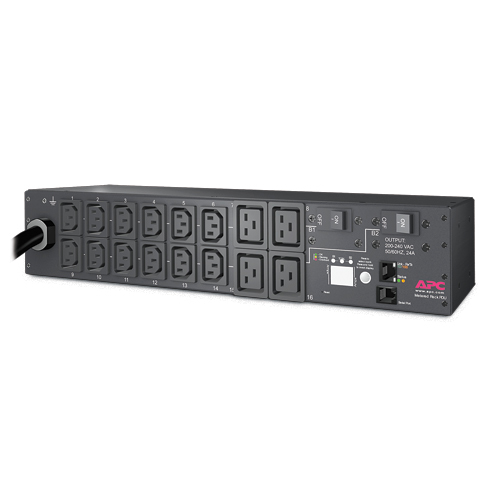 APC RACK PDU, METERED, 2U, 30A, 208V, (12) C13S & (4) C19