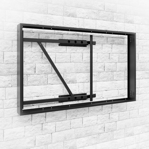 TV-Wandhalterung, Metallrahmen, schwarz, schwenkbar, Wandmontage