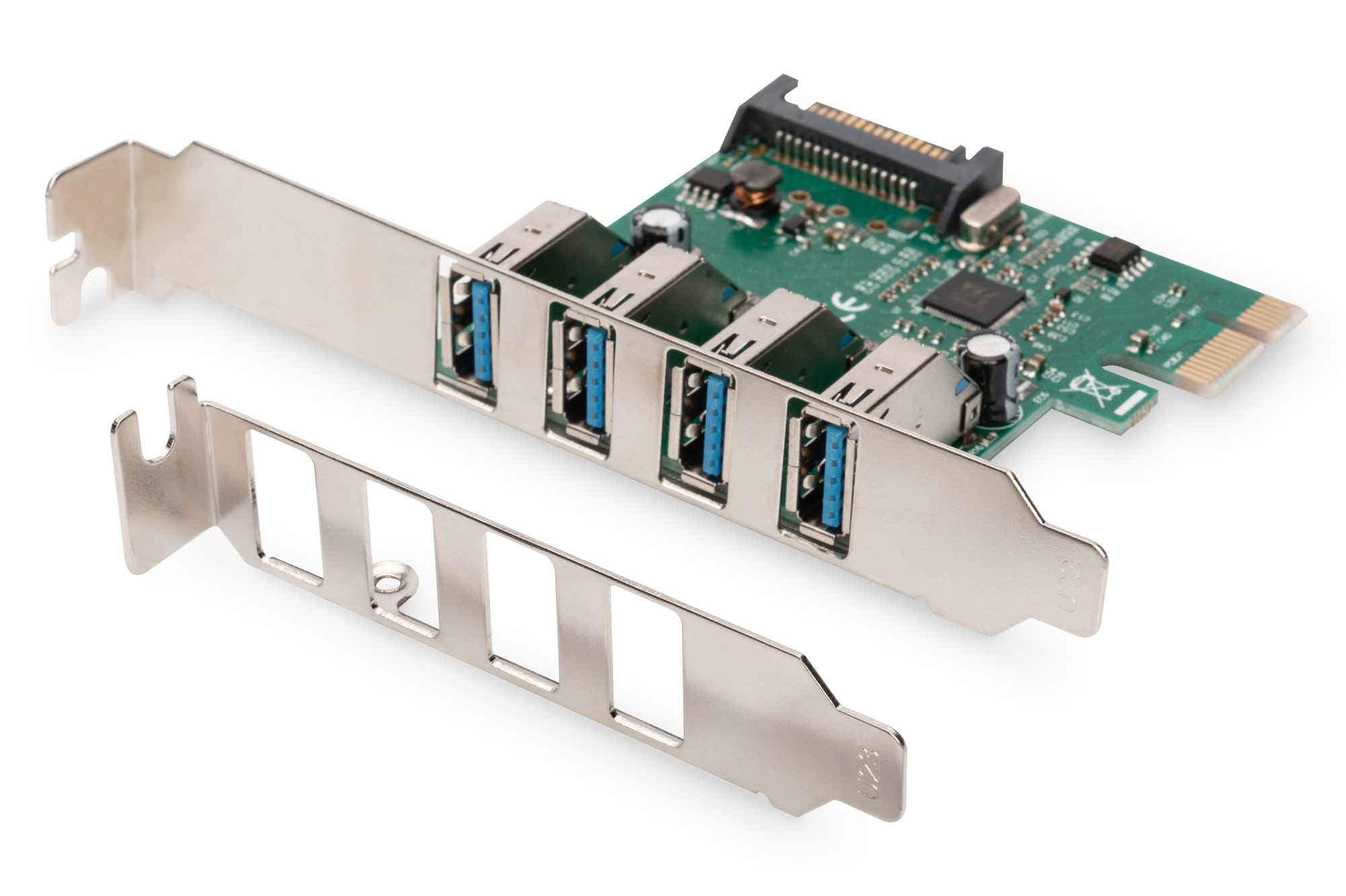 pcie Karte, usb Ports, vier USB 3.0, Metallwinkel, Erweiterungskarte