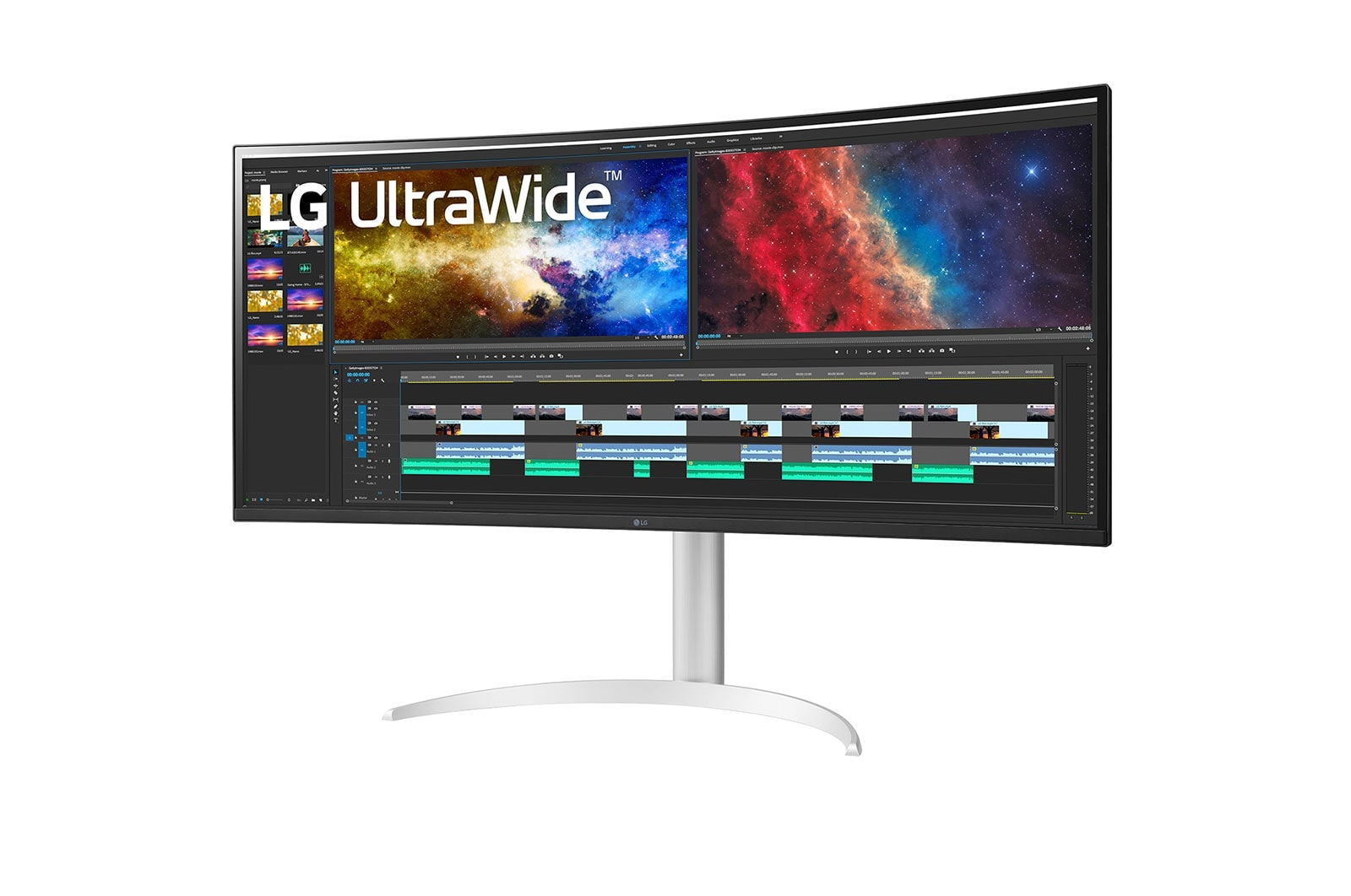 LG Monitor  38" 38BQ85C-W Ultrawide Curved QHD HDMI DP USB IPS 21:9