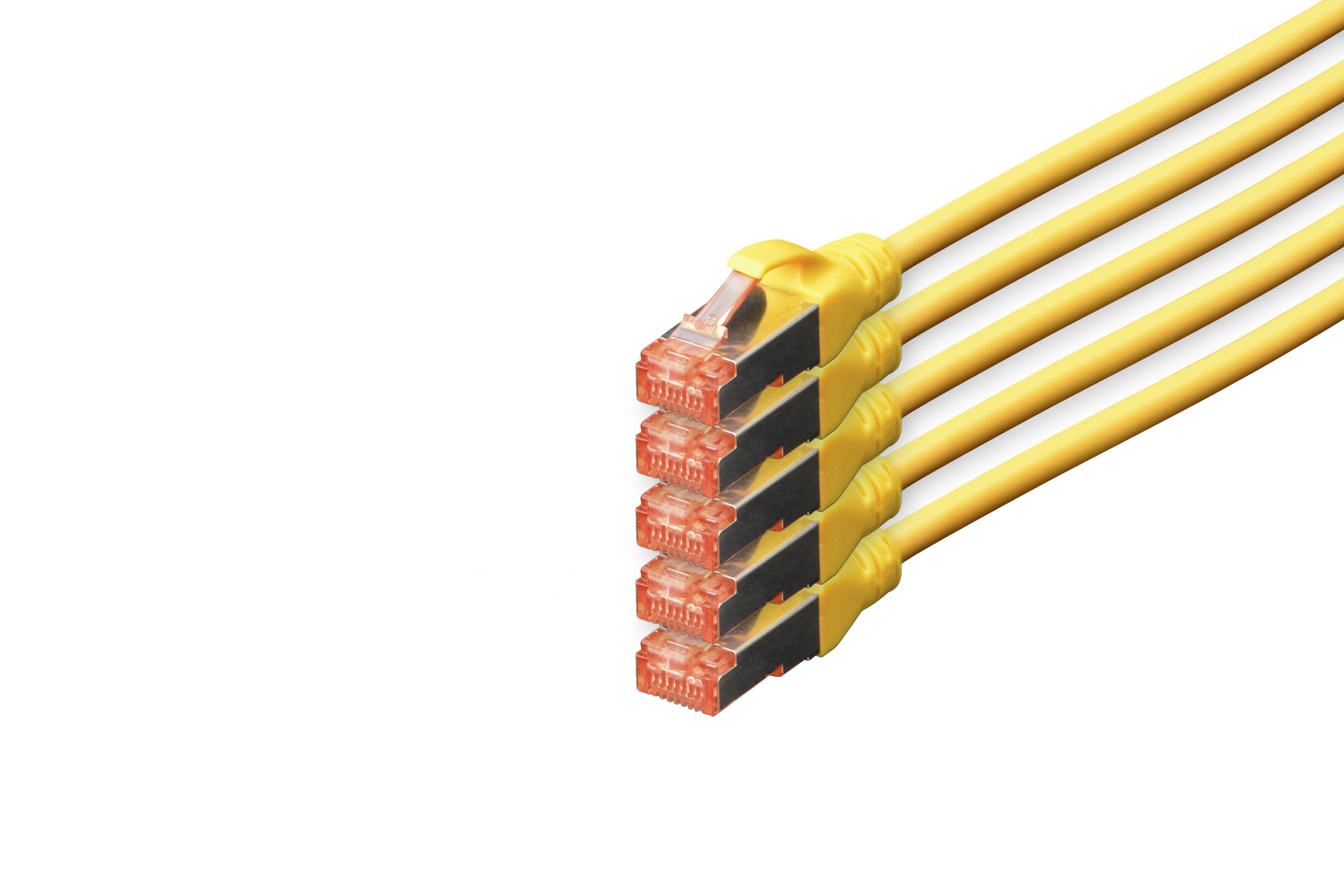 DIGITUS DK-1644-100-Y-5 CAT 6 S/FTP Patchkabel, 5 Stück DIGITUS DK-1644-100-Y-5 CAT 6 S/FTP Patchkabel, 5 Stück