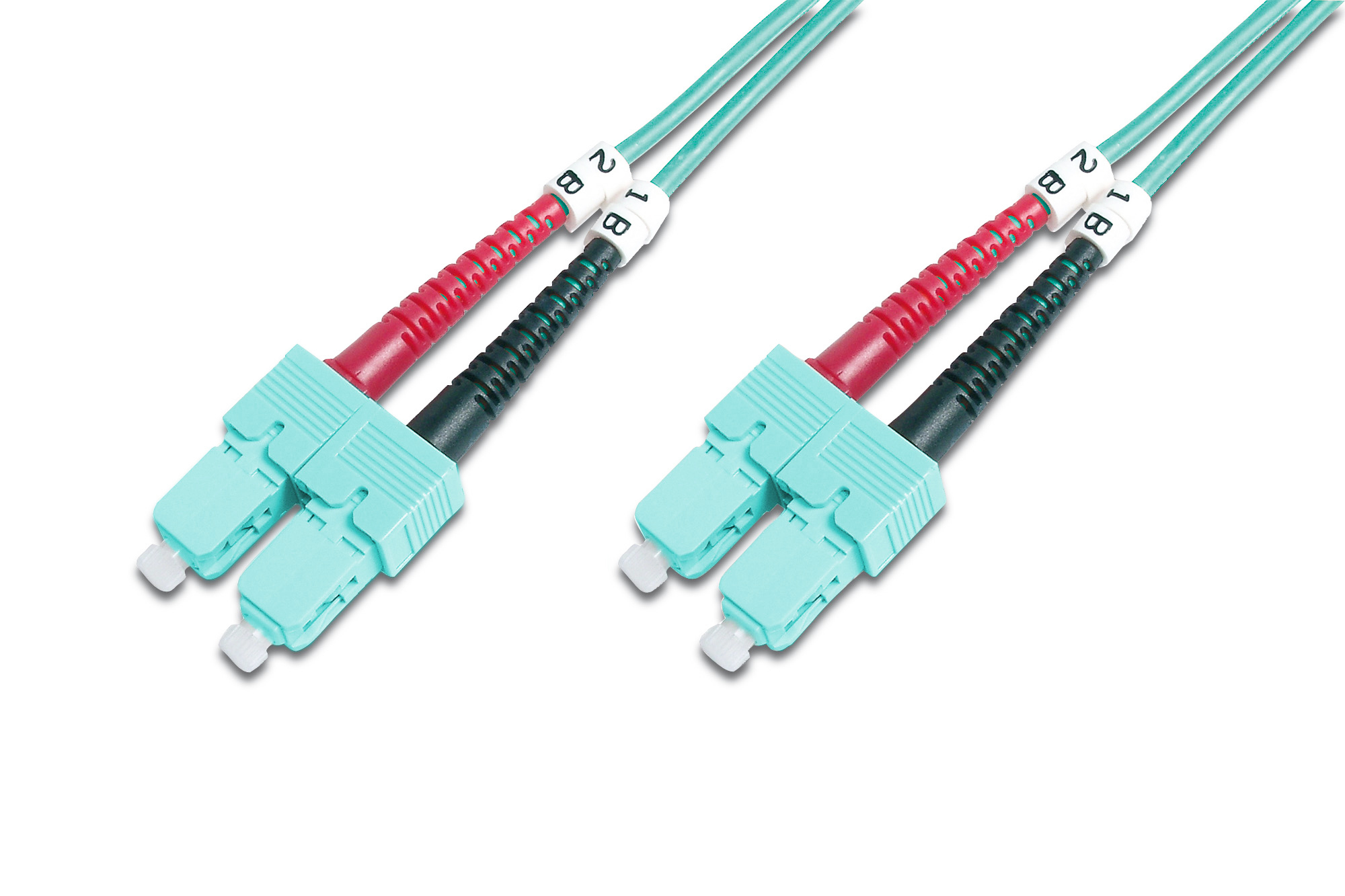 Digitus Netzwerk Kabel Glasfaser OM3 SC/SC duplex St/St 2,00m türkis Digitus Netzwerk Kabel Glasfaser OM3 SC/SC duplex St/St 2,00m türkis