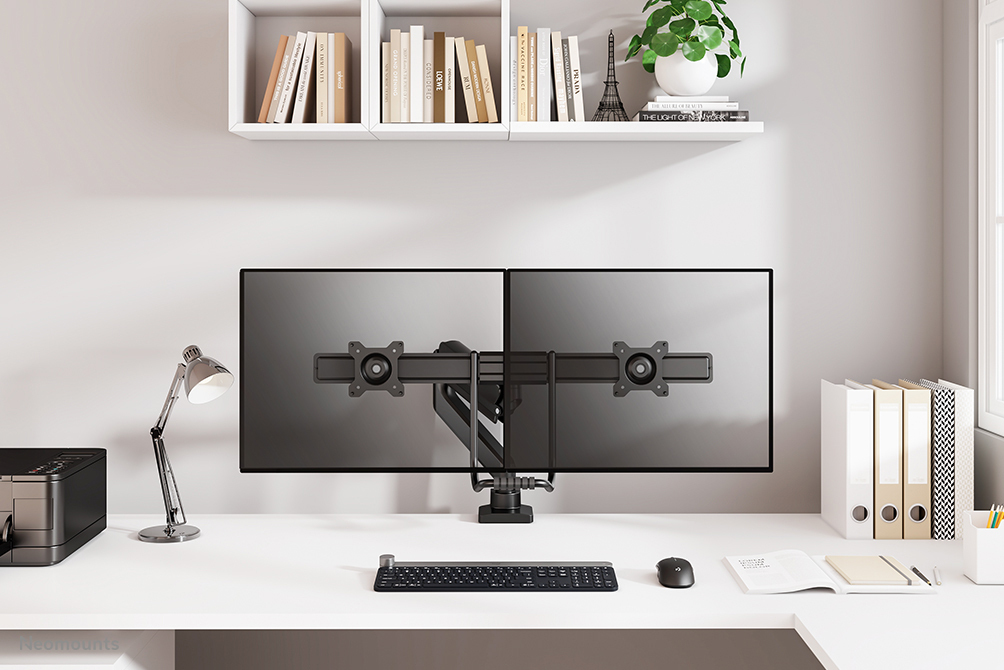 Neomounts Monitor-Tischhalterung - Klemme /Bolzen - 8 kg - 43,2 cm (17 Zoll) - 81,3 cm (32 Zoll) - 100 x 100 mm - Schwarz