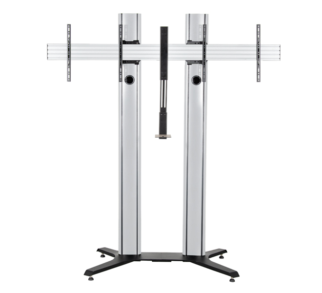 B-TECH MODE-AL - Premium Freestanding Twin Screen VC Stand - (VESA 600 x 400) - 2m BT8712/BS B-TECH MODE-AL - Premium Freestanding Twin Screen VC Stand - (VESA 600 x 400) - 2m BT8712/BS