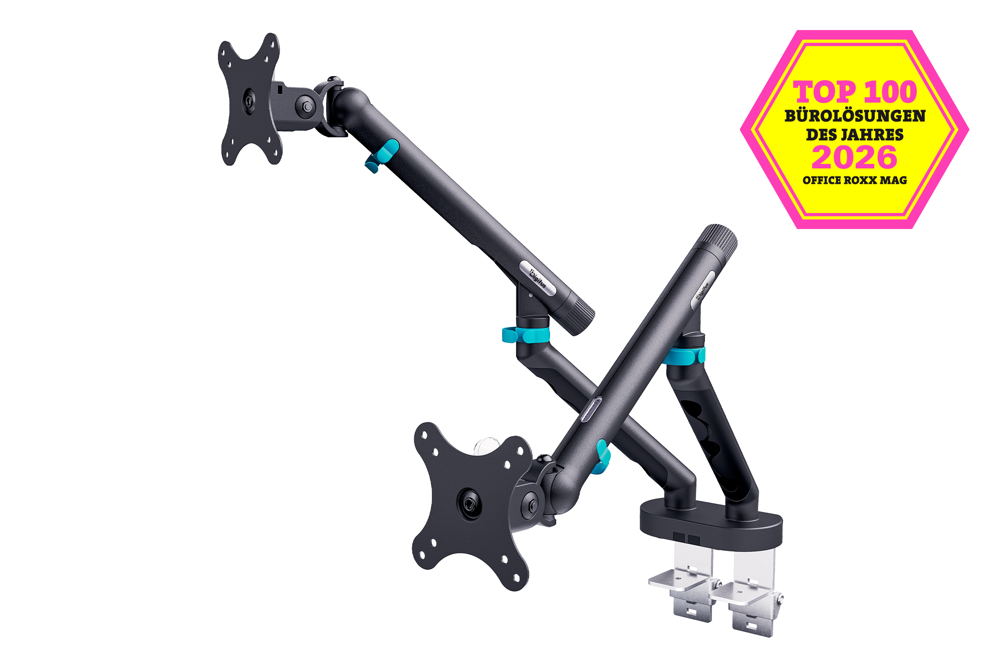 Monitorarm, Schwenkbare Arm, Dualmonitorständer, VESA-Halterung, verstellbarer Arm