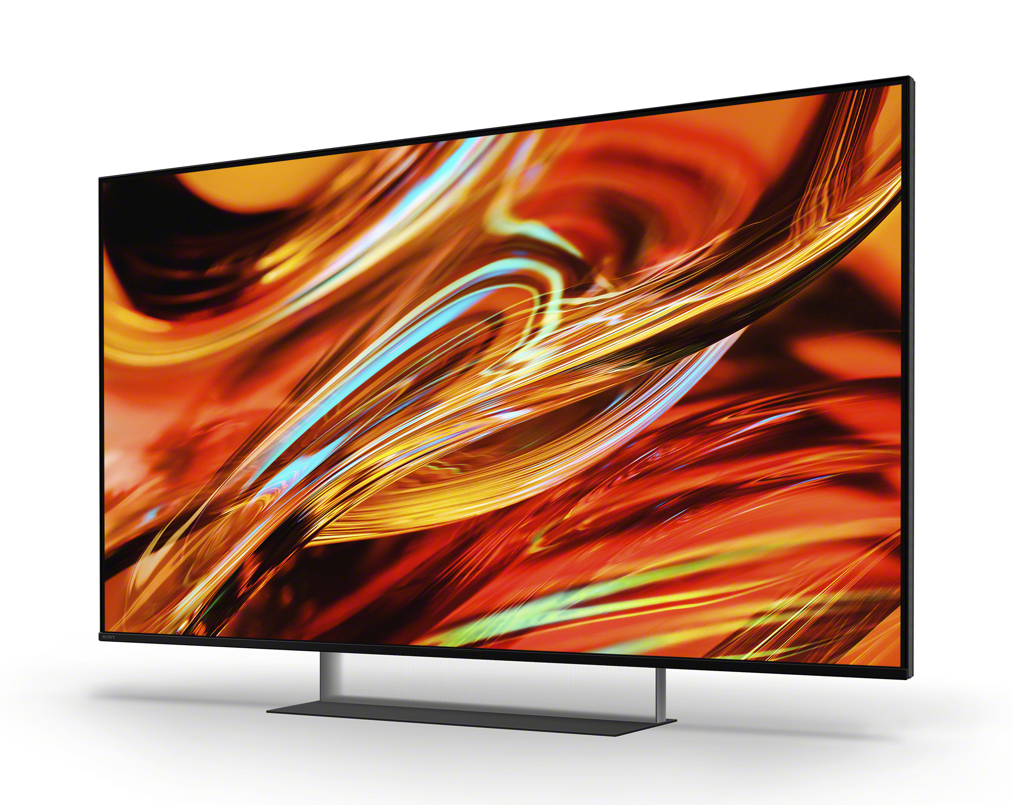 fernseher, 4k, oled, glasstahl, standfuß