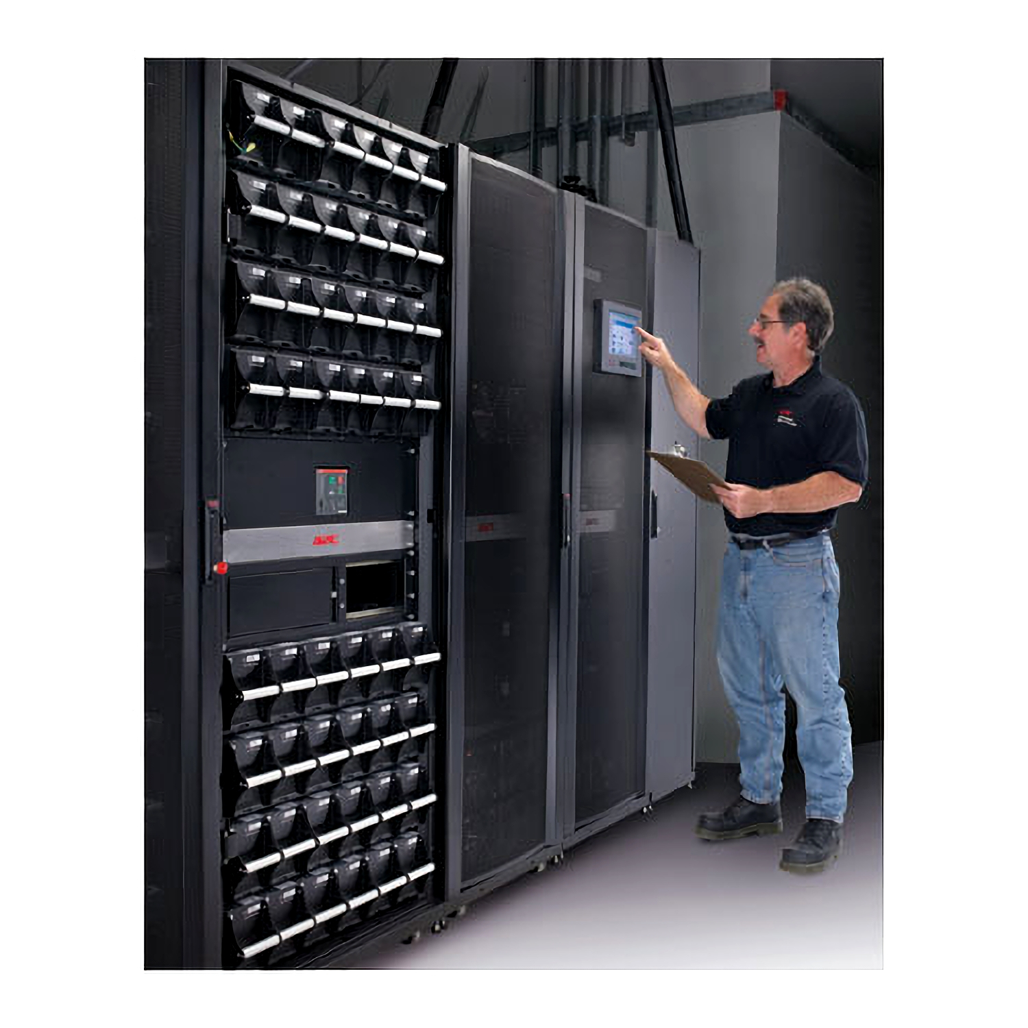 Serverracks, Rechenzentrum, IT-Ausrüstung, Bedienfeld, Reckeinheiten