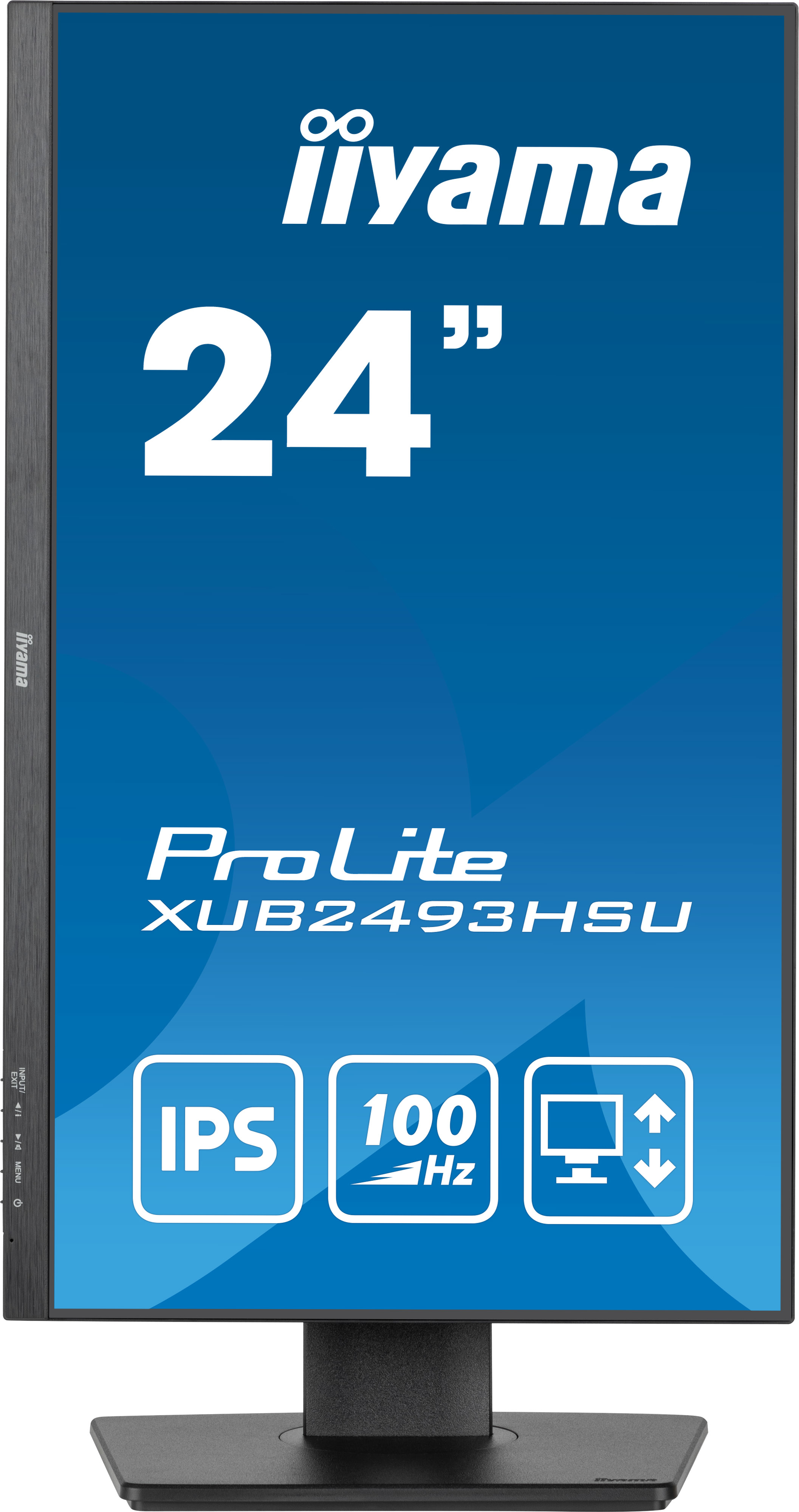 24 Zoll, Monitor, IPS, 100 Hz, Schwarz
