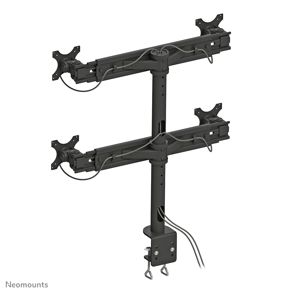 Neomounts Monitor-Tischhalterung - Klemme - 8 kg - 48,3 cm (19 Zoll) - 76,2 cm (30 Zoll) - 100 x 100 mm - Schwarz