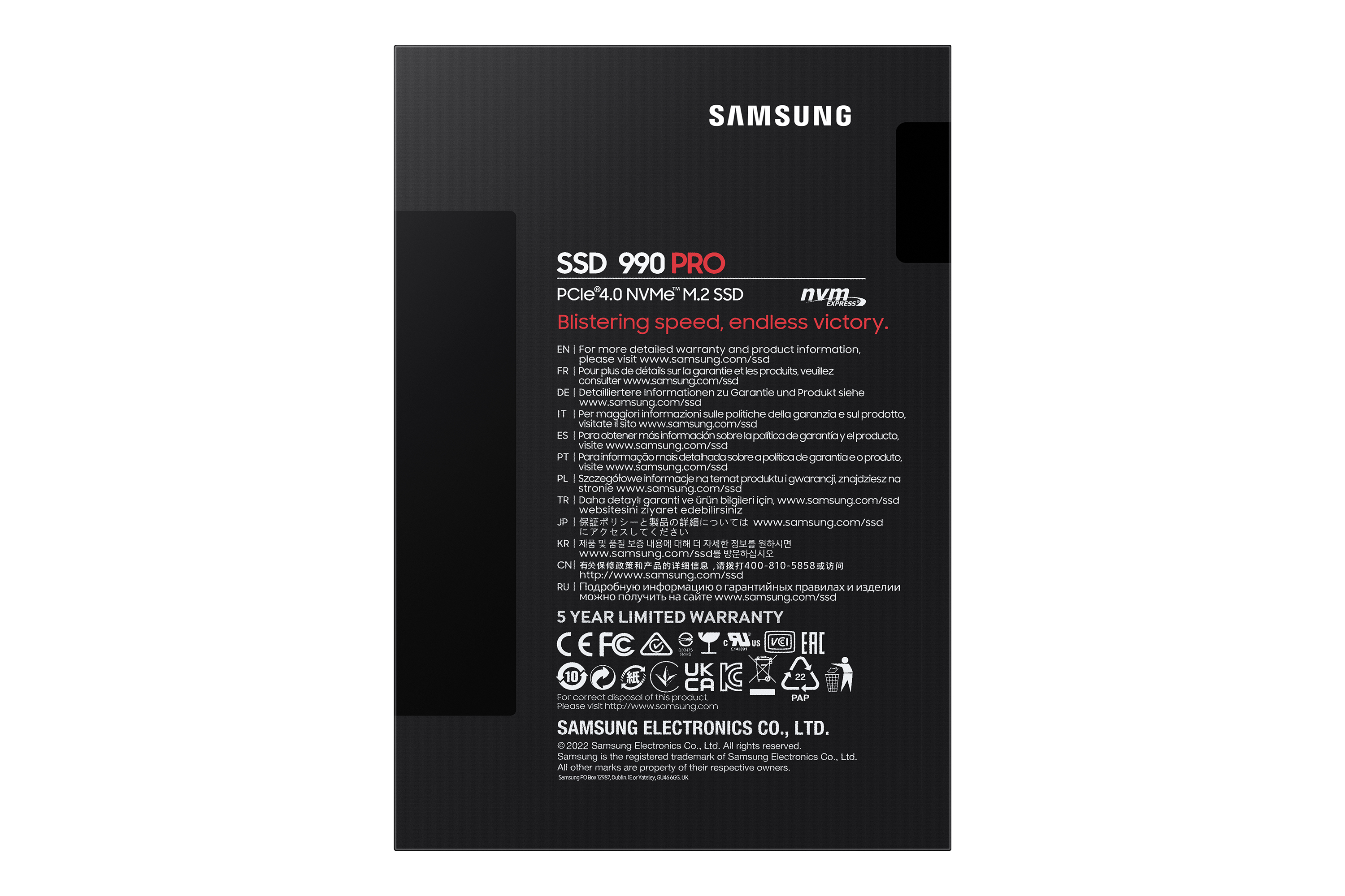 SSD, Solid State Drive, M.2, PCIe 4.0, Schwarz