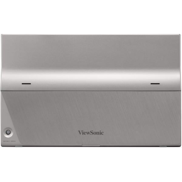 portabler Monitor, ViewSonic, metallisch-silber, gebürstetes Metall, Faltbares Gehäuse