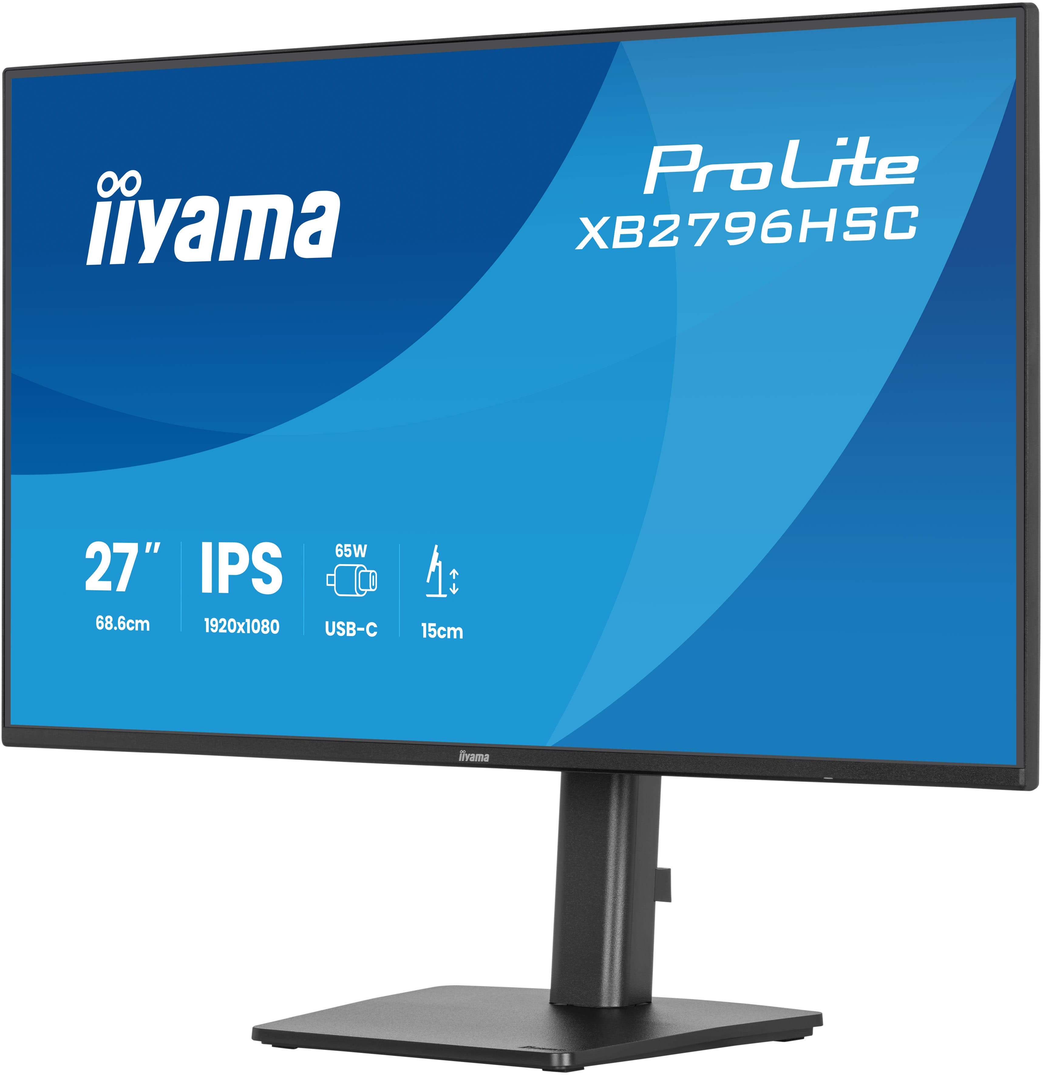 27 Zoll, IPS, Monitor, USB-C, Ständer