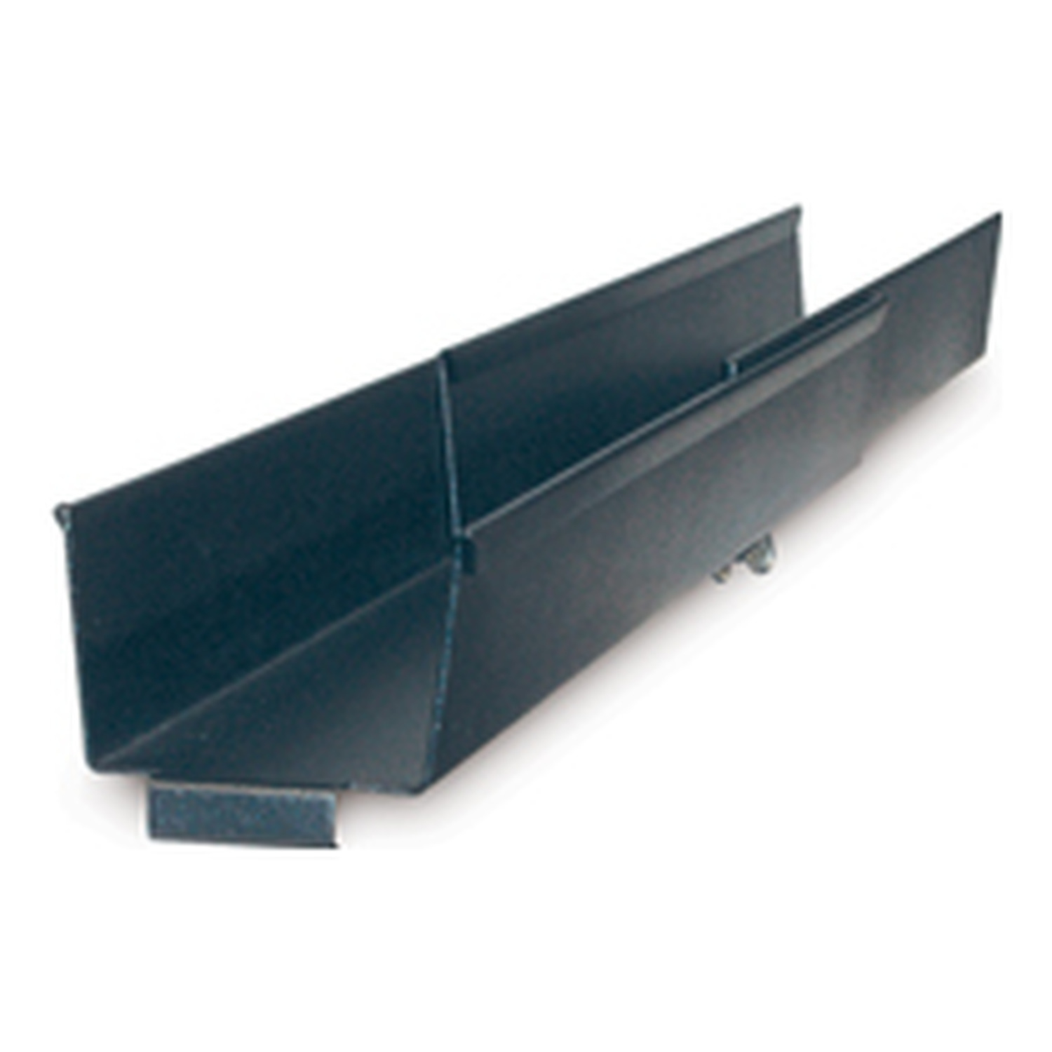 Bleed Tray, Blechschale, dunkelblau, gefaltete Halterung, Schrankzubehör