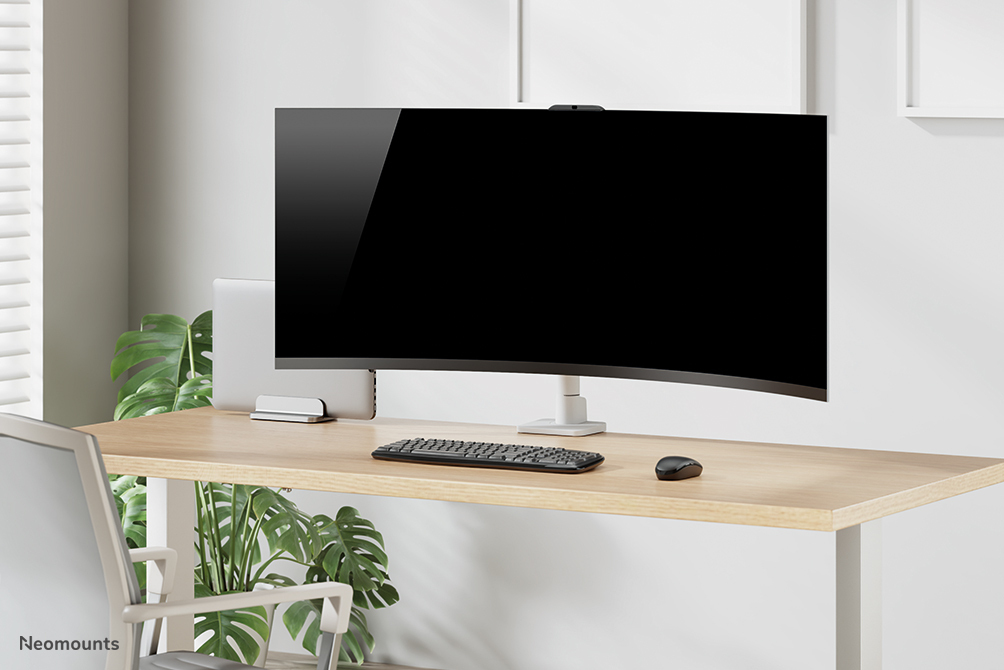 Neomounts Select Desk Mount single display topfix clamp &grommet