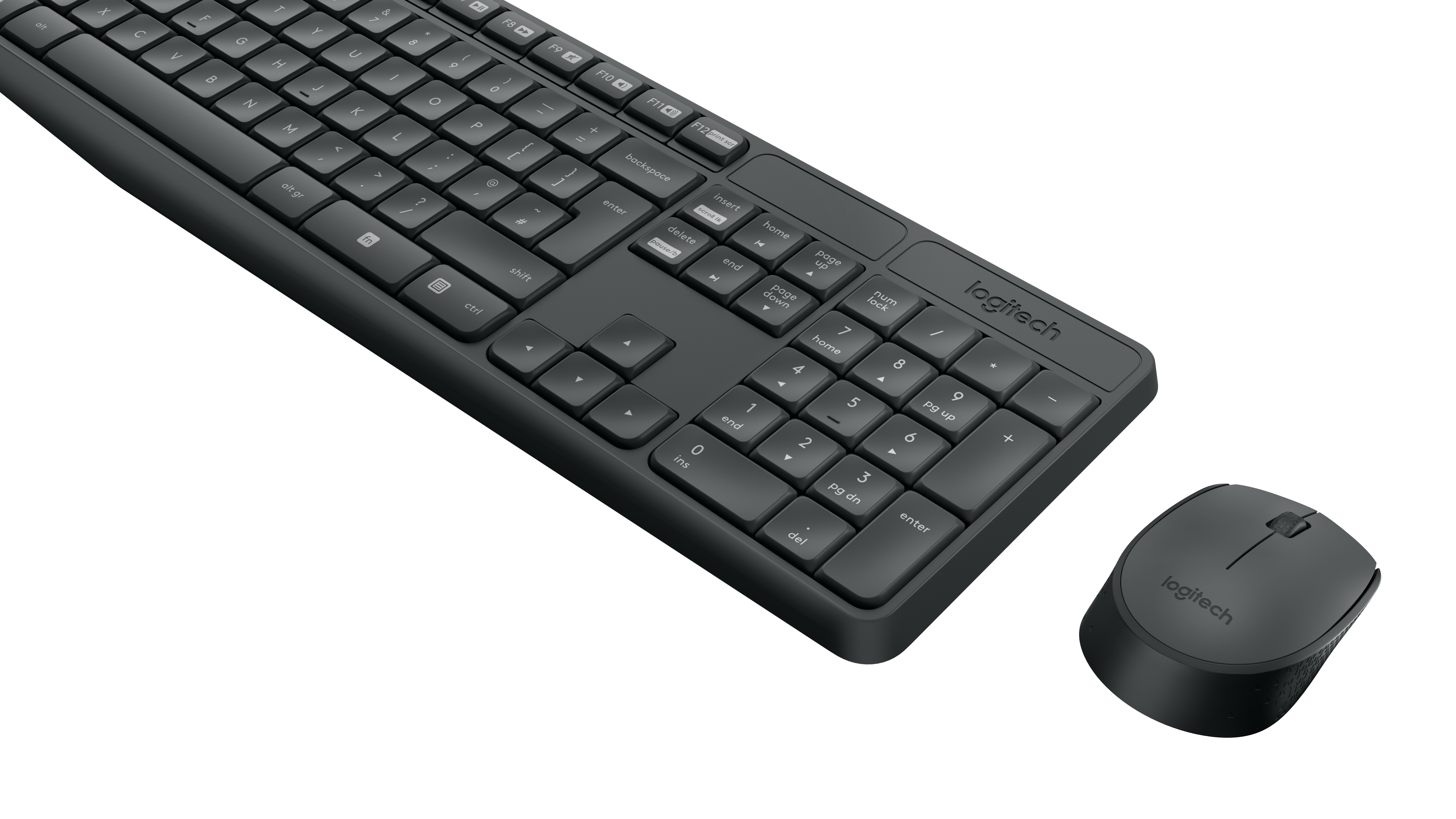 Logitech Tastatur-Maus-Set MK235, schwarz