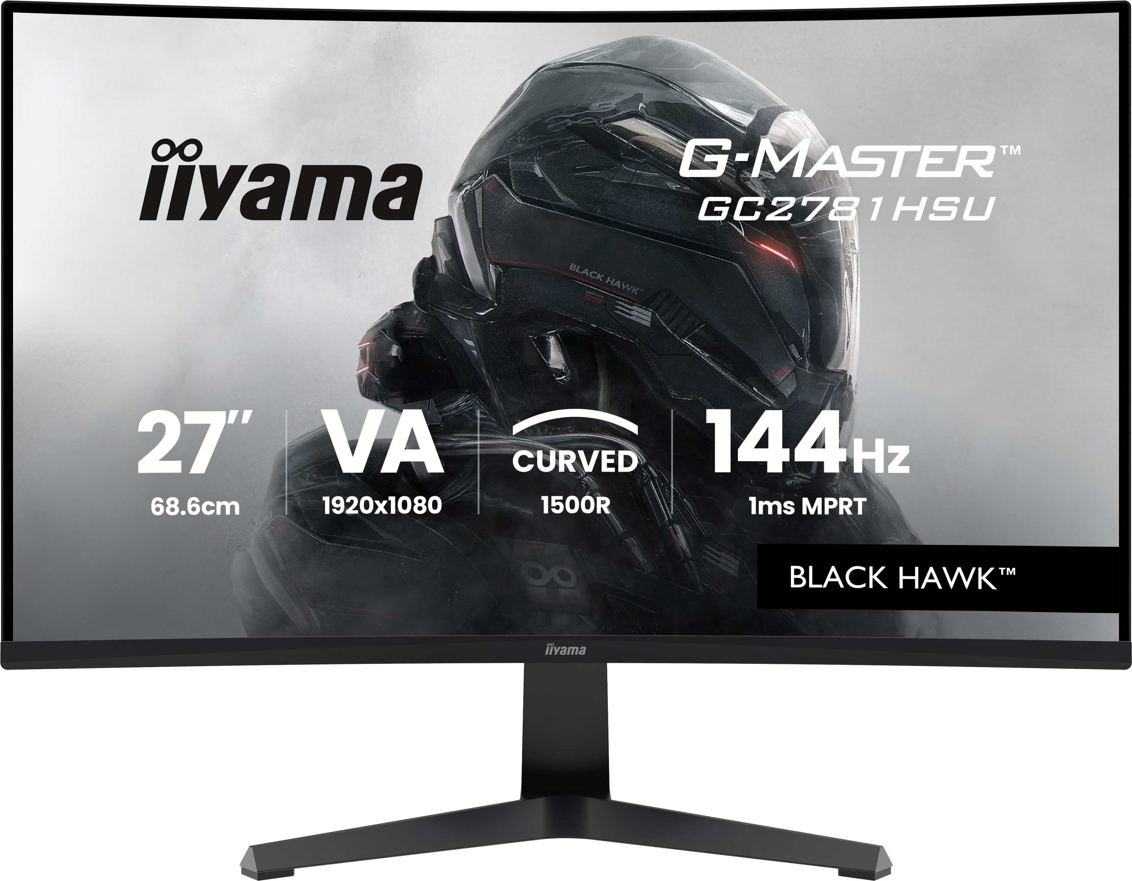 27 Zoll, VA-Panel, gebogen, 144 Hz, Monitorständer