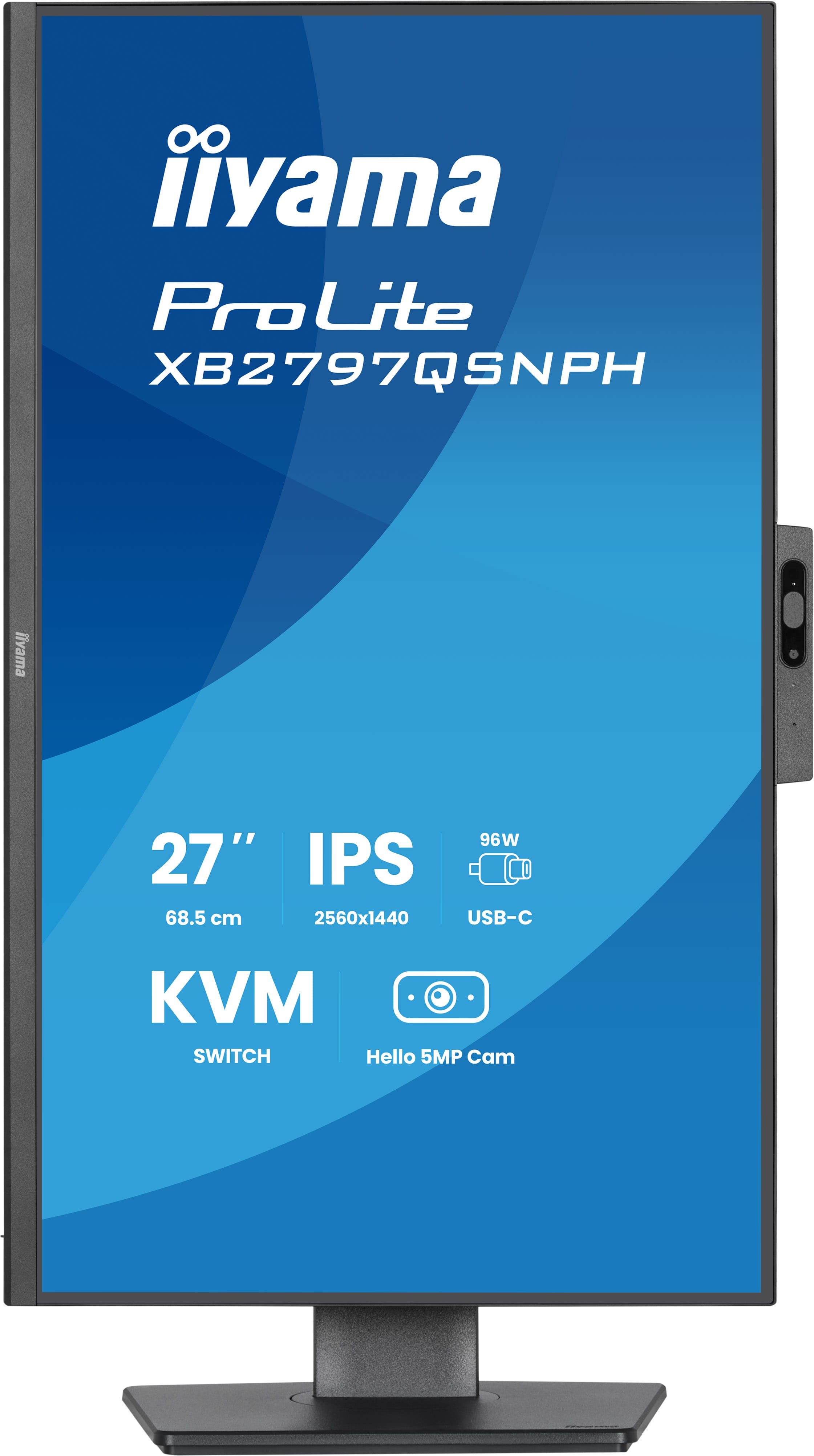 27 Zoll, IPS, KVM, USB-C, Webkamera