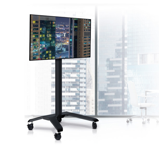 B-TECH Flat Screen Trolley (VESA 600 x 400) - 1.7m Column BT8562/BB V2 B-TECH Flat Screen Trolley (VESA 600 x 400) - 1.7m Column BT8562/BB V2