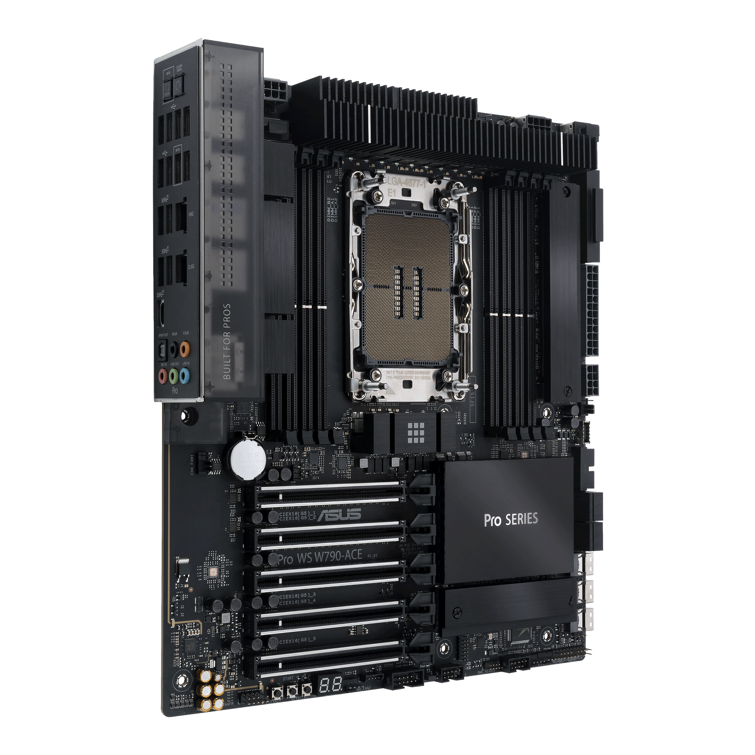 MB ASUS Workstation LGA4677 WS W790-ACE  1 x 10GB W790 Chipsatz | 1 x Intel Xeon W3400/2400 (CEB)