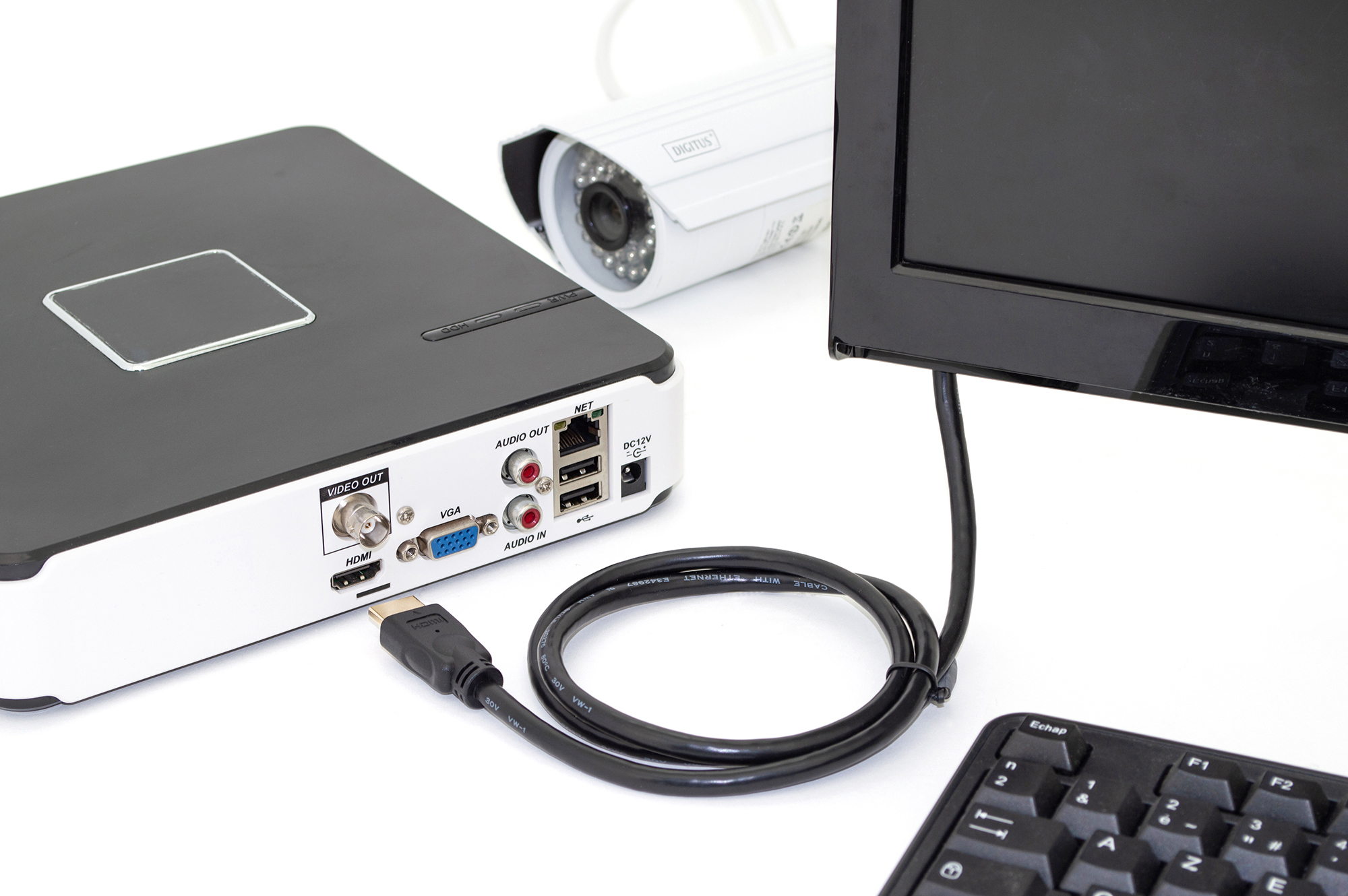 DIGITUS DK-330123-050-S HDMI Premium High Speed Anschlusskabel, Typ A St/St, 5.0m, Ethernet