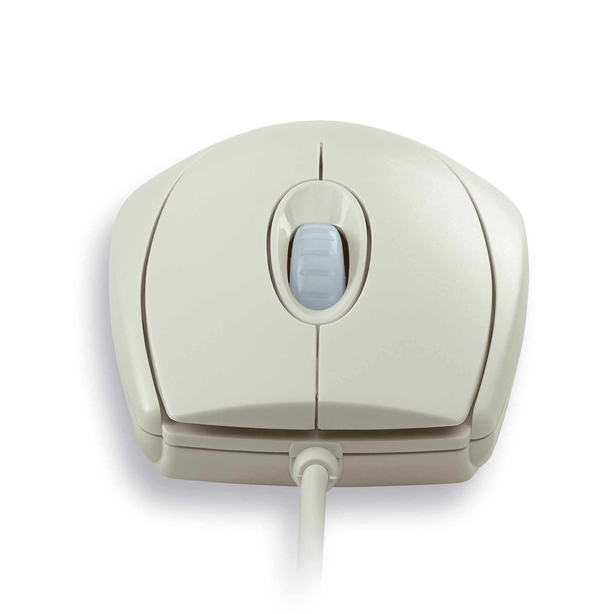 CHERRY WHEELMOUSE OPTICAL Kabelgebundene Maus, Hell Grau, PS2/USB