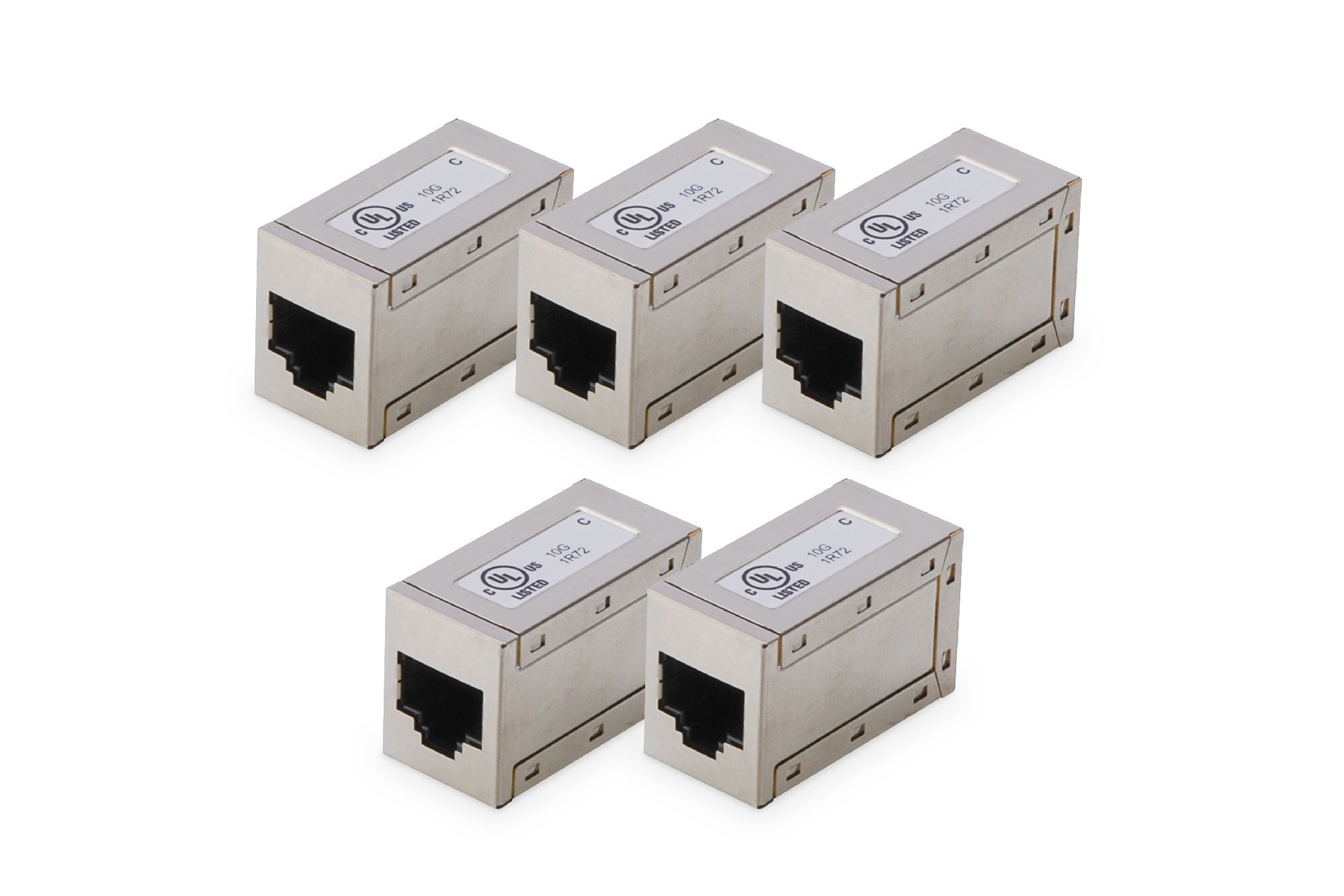 DIGITUS AT-AG-8-8-C6S-5 CAT 6, modulare Kupplung, geschirmt - 5 Stk. DIGITUS AT-AG-8-8-C6S-5 CAT 6, modulare Kupplung, geschirmt - 5 Stk.