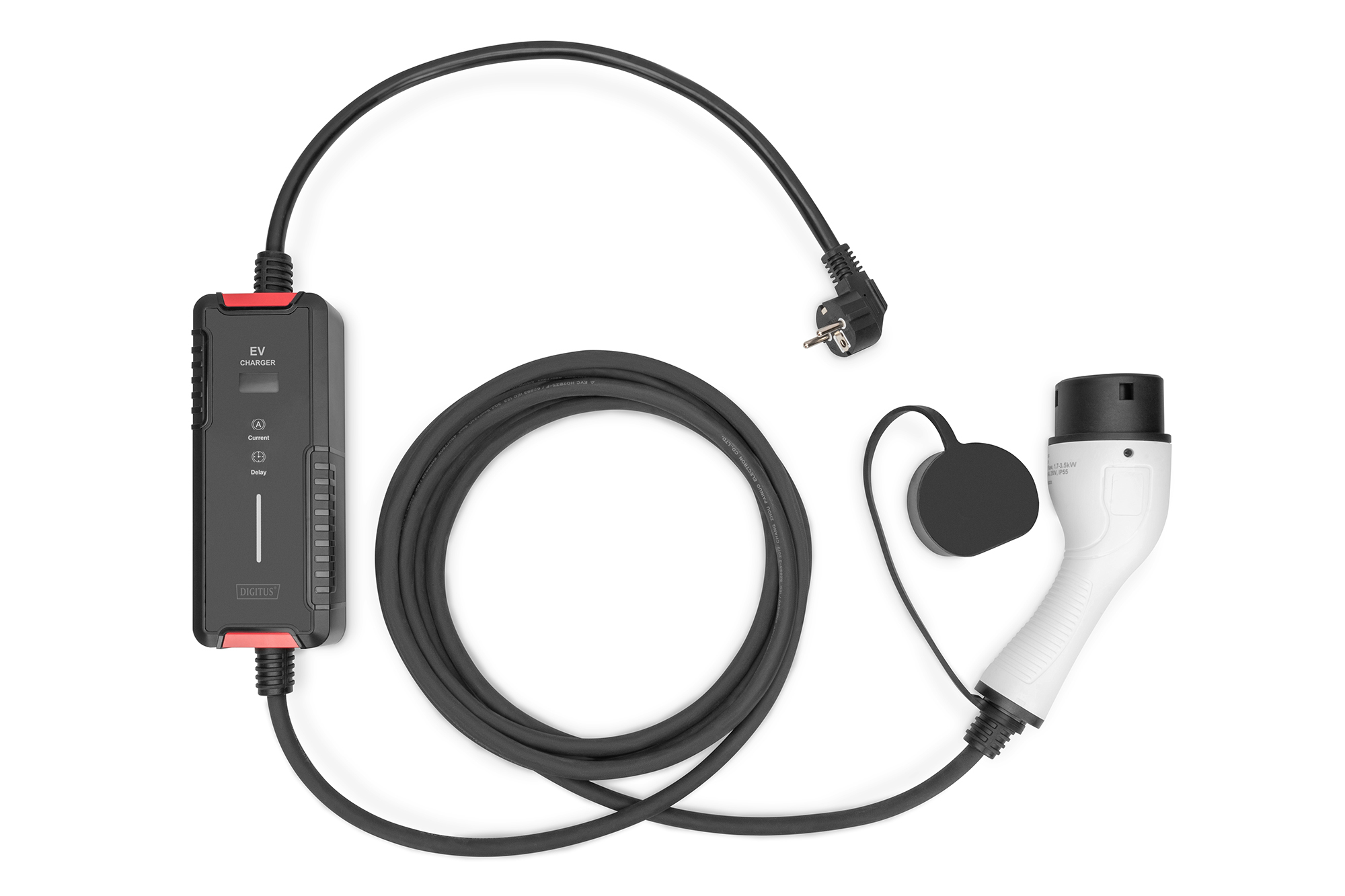 EV-Ladegerät, Ladekabel, Kfz-Ladegerät, Handgerät, Industrielles Kabel