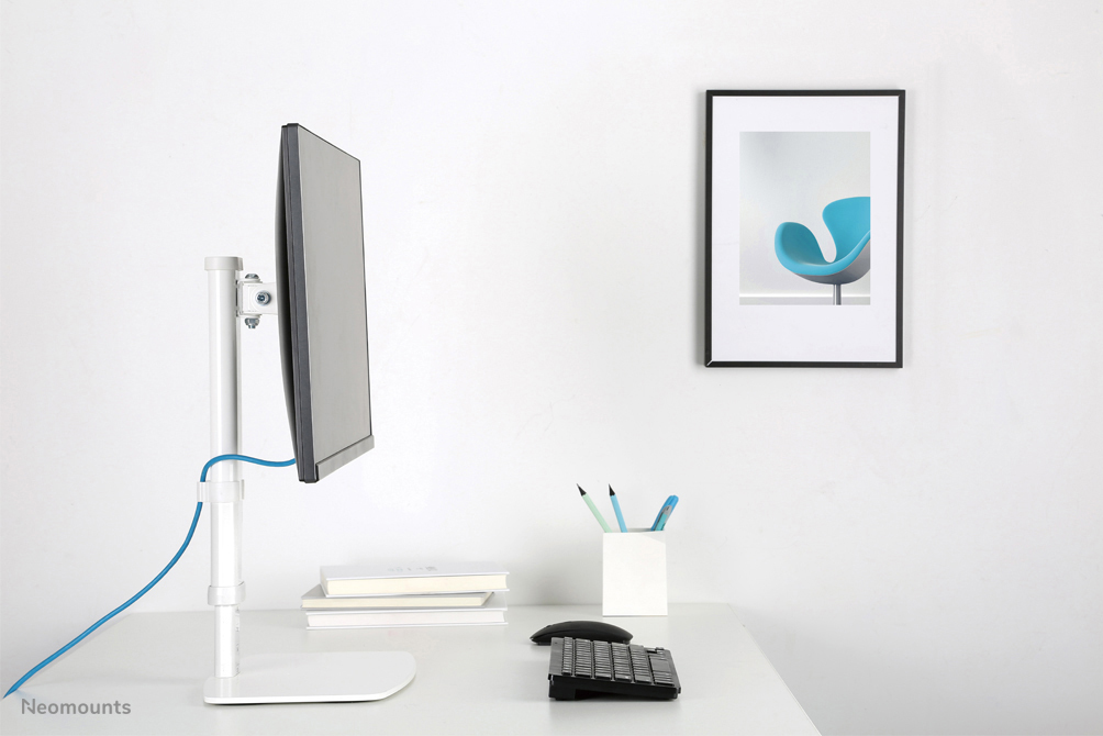Neomounts Monitor-Tischhalterung - Freistehend - 6 kg - 25,4 cm (10") - 76,2 cm (30") - 100 x 100 mm - Weiß