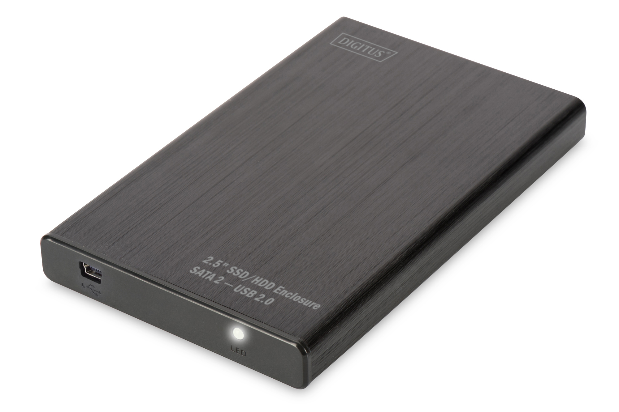 DIGITUS Gehäuse Externes SSD/HDD-Festplattengehäuse SATA I-II - USB 2.0