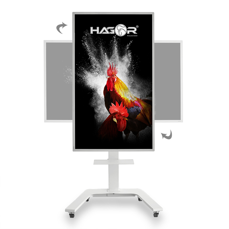 HAGOR mobiles Standsystem für Samsung  ST SA Flip II 65" weiß HAGOR mobiles Standsystem für Samsung  ST SA Flip II 65" weiß