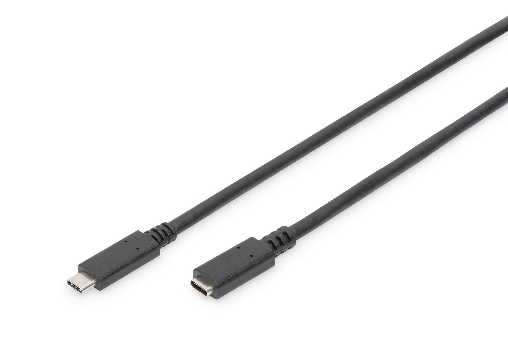 DIGITUS USB Type-C Verlängerungskabel, Typ C St/Bu, 0.7m