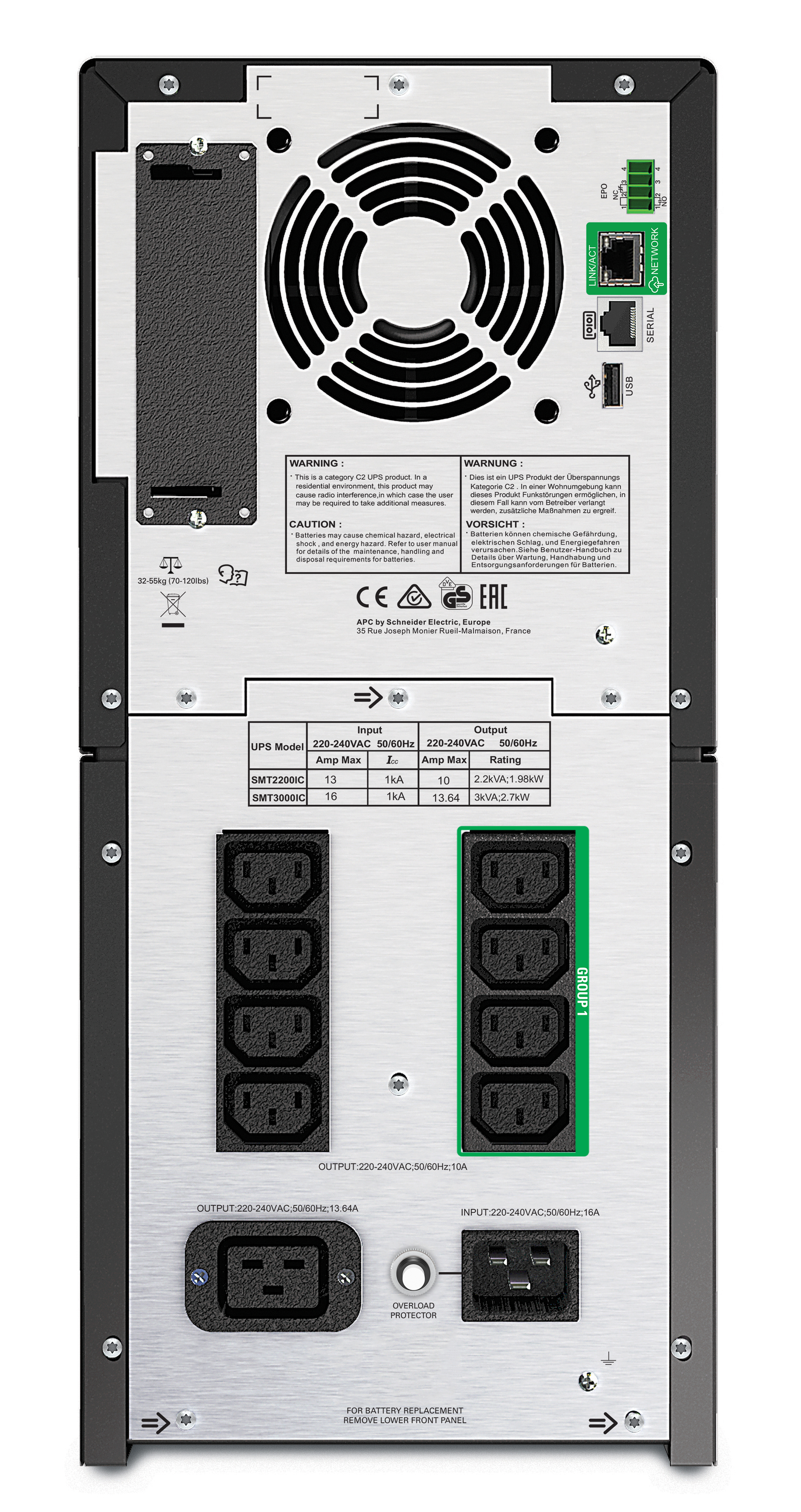 APC SMT2200IC - Smart-UPS 2200VA LCD 230V mit SmartConnect