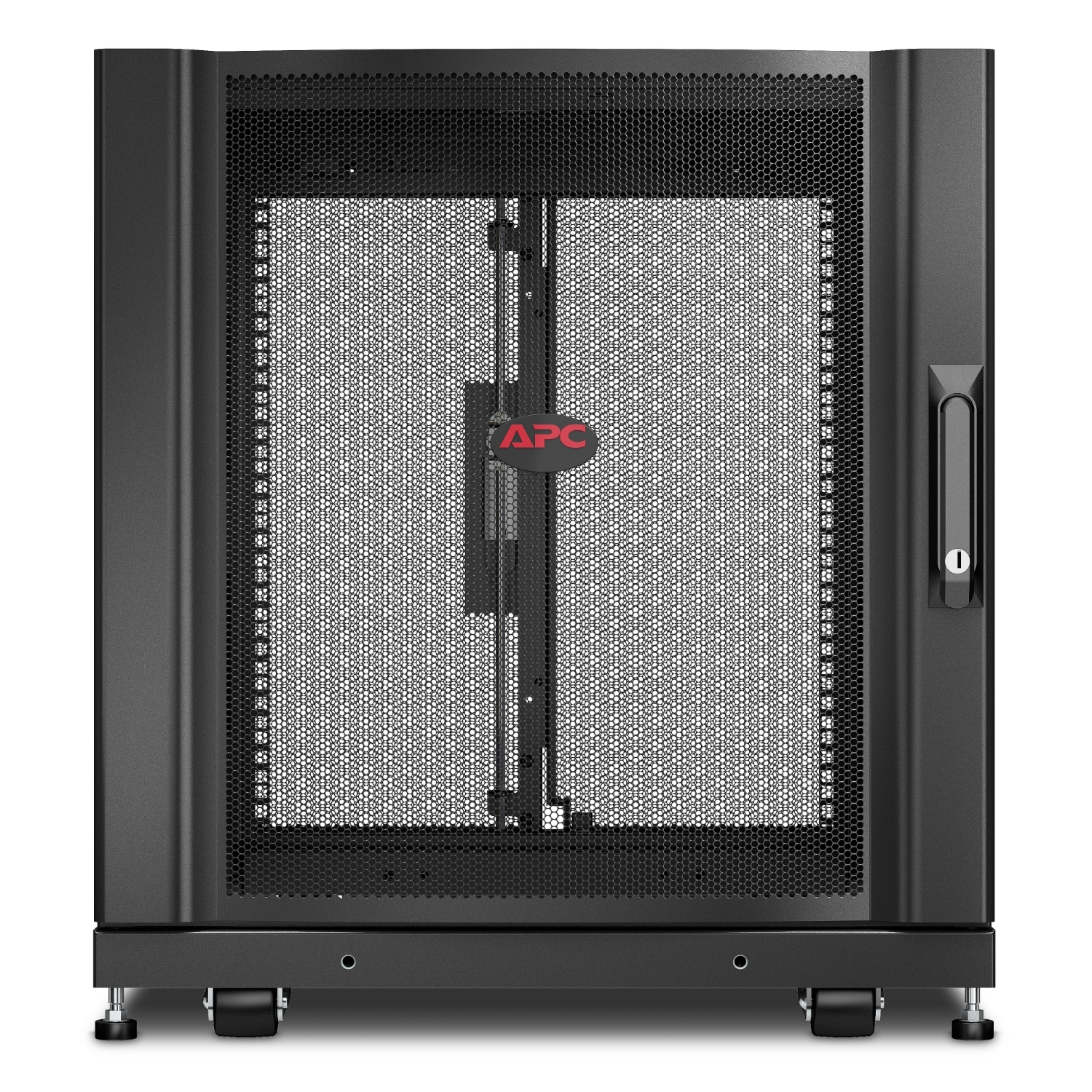 Servergehäuse, geschlossener Schrank, APC Einheit, Rackgehäuse, Glasfronten