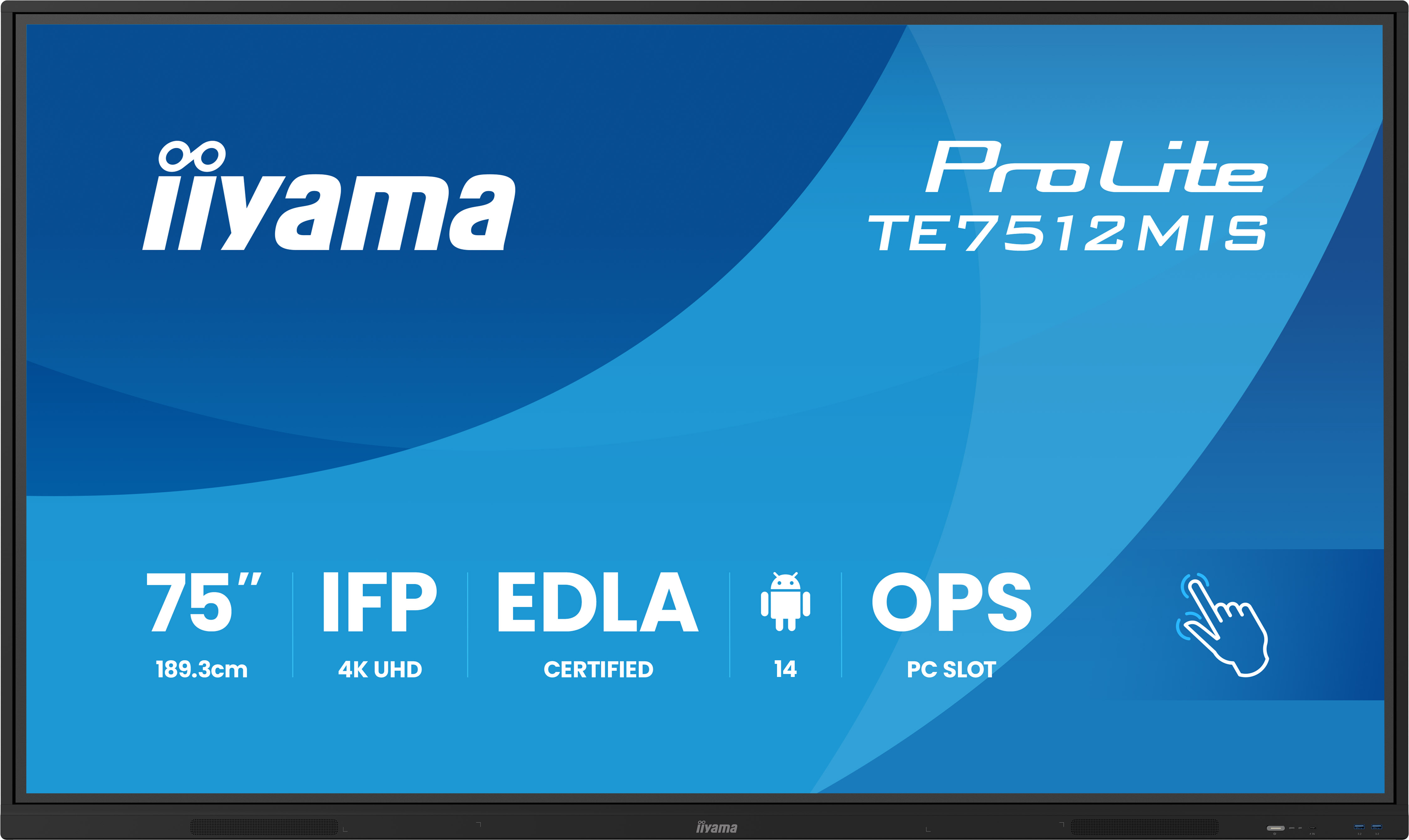 IIYAMA LFD ProLite TE7512MIS-B4AG Computerausrüstung, Überwachen, Bildschirm, FERNSEHER
