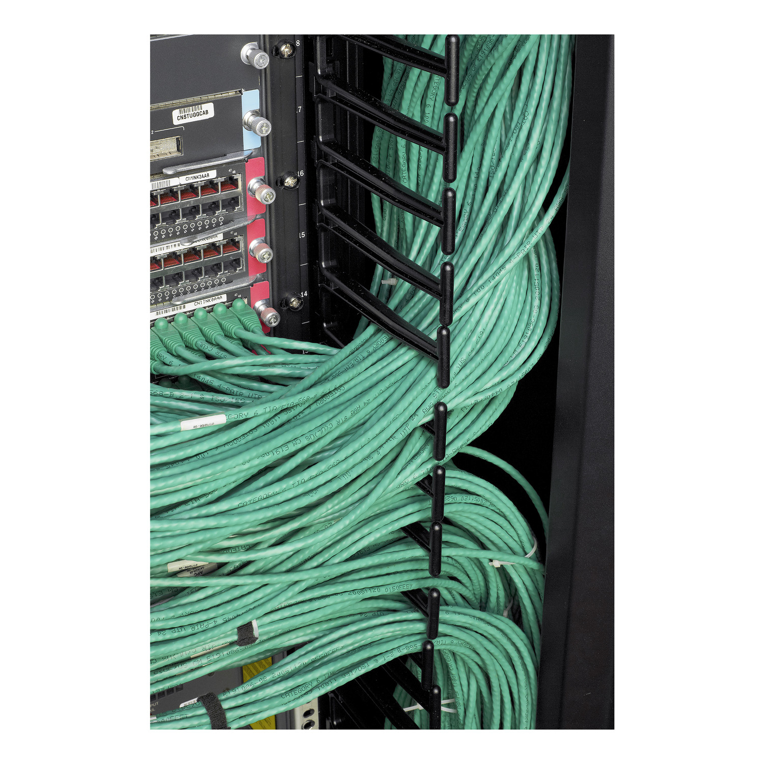 Serverrack, Netzkabel, Ethernet-Kabel, Kabelmanagement, Rack-Montage