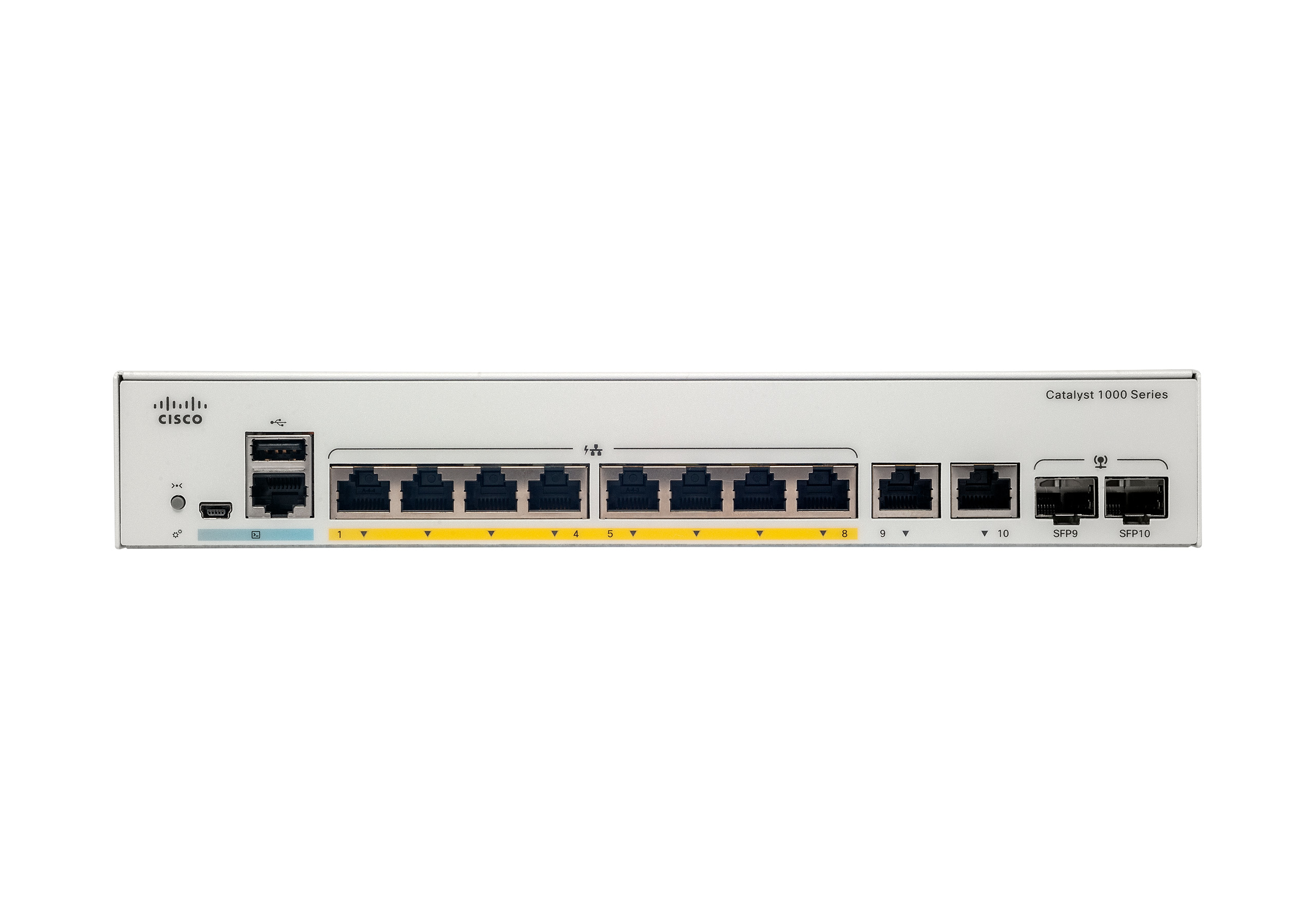 CISCO Switch C1000-8T-2G-L, 8x10/100/GB, 2xDualPorts, L2