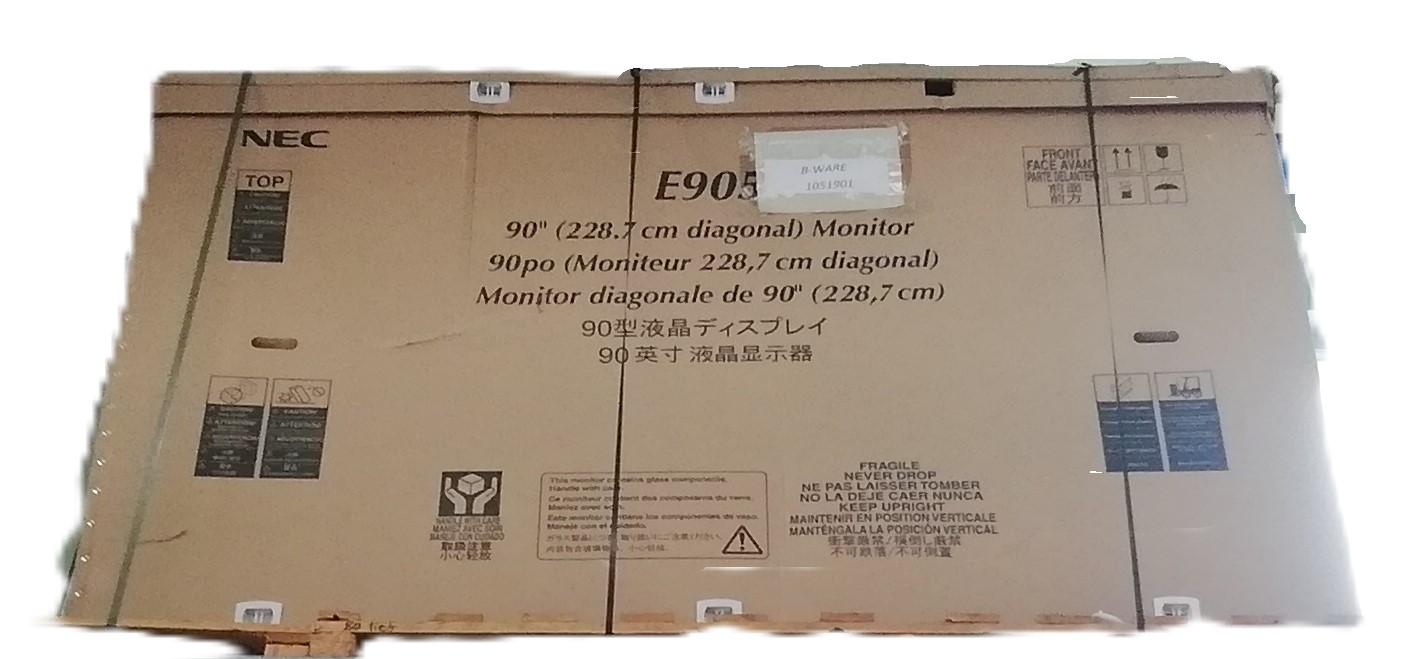 monitor, 90 Zoll, Diagonale, Verpackung, NEC