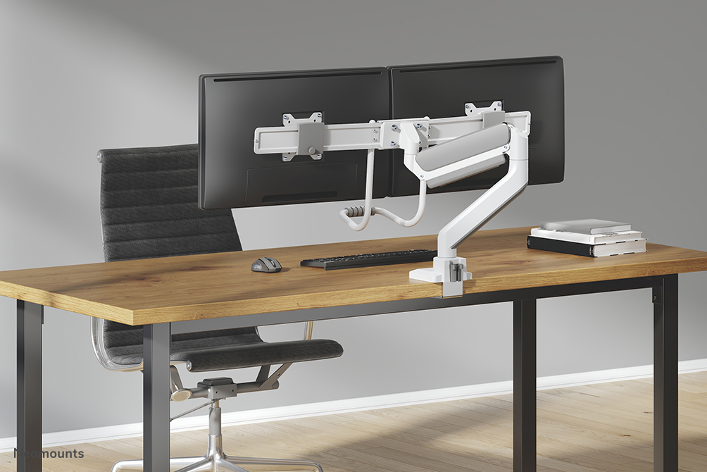 Neomounts Monitor-Tischhalterung - Klemme /Bolzen - 8 kg - 43,2 cm (17 Zoll) - 81,3 cm (32 Zoll) - 100 x 100 mm - Weiß