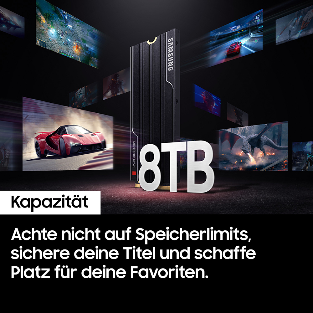 8TB, SSD, Speicher, Kapazität, Mischung aus Grafiken