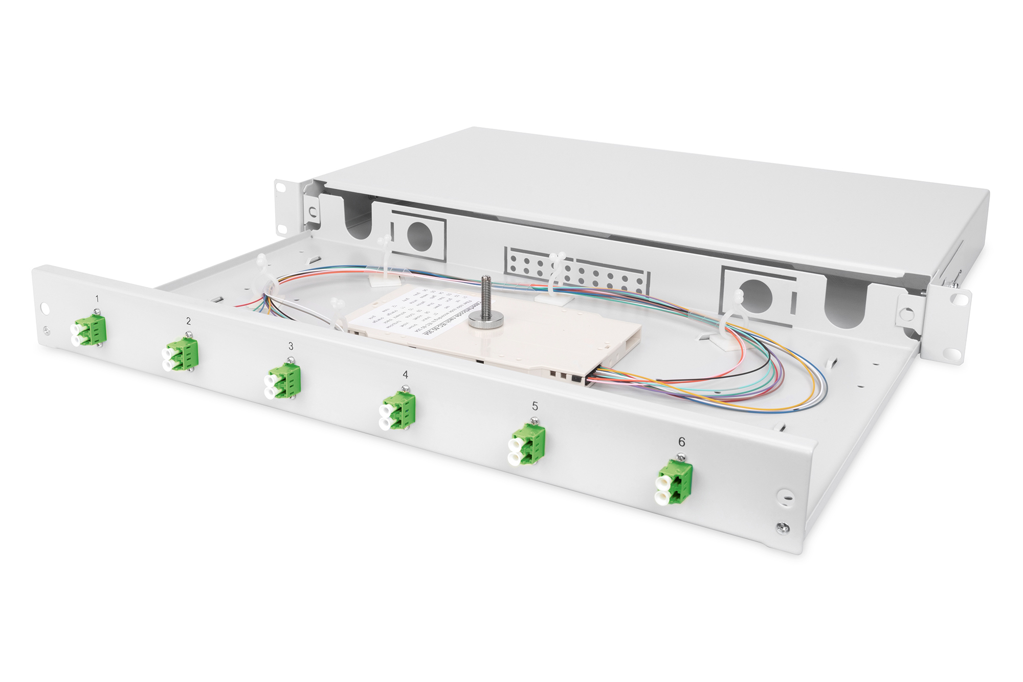DIGITUS DN-96330/9APC LWL-Spleißbox, bestückt, 6x LC-APC DX, OS2 Elektronik, Hardware, Computerausrüstung, Sprudelbad, Wanne