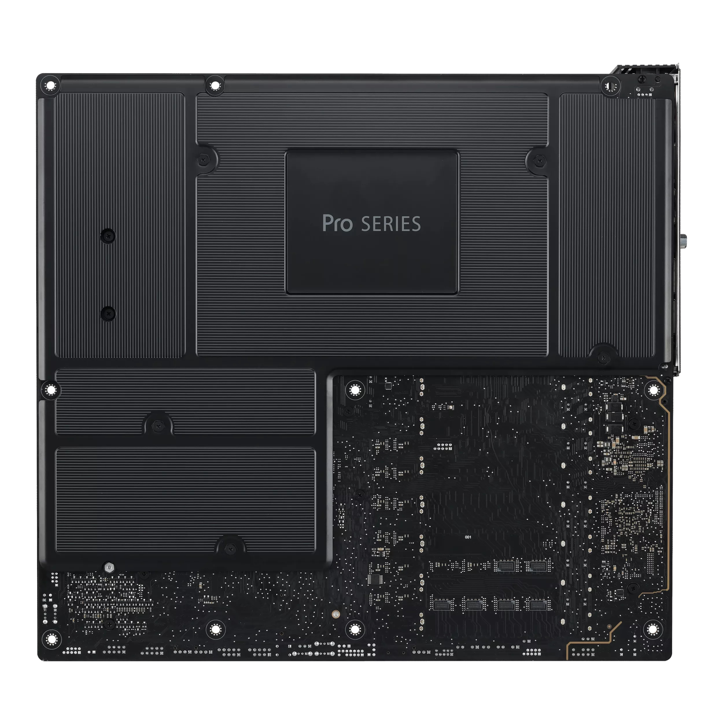 Pro Series, SSD, PCB, Grafikkarten-Rückseite, Kühlplatte